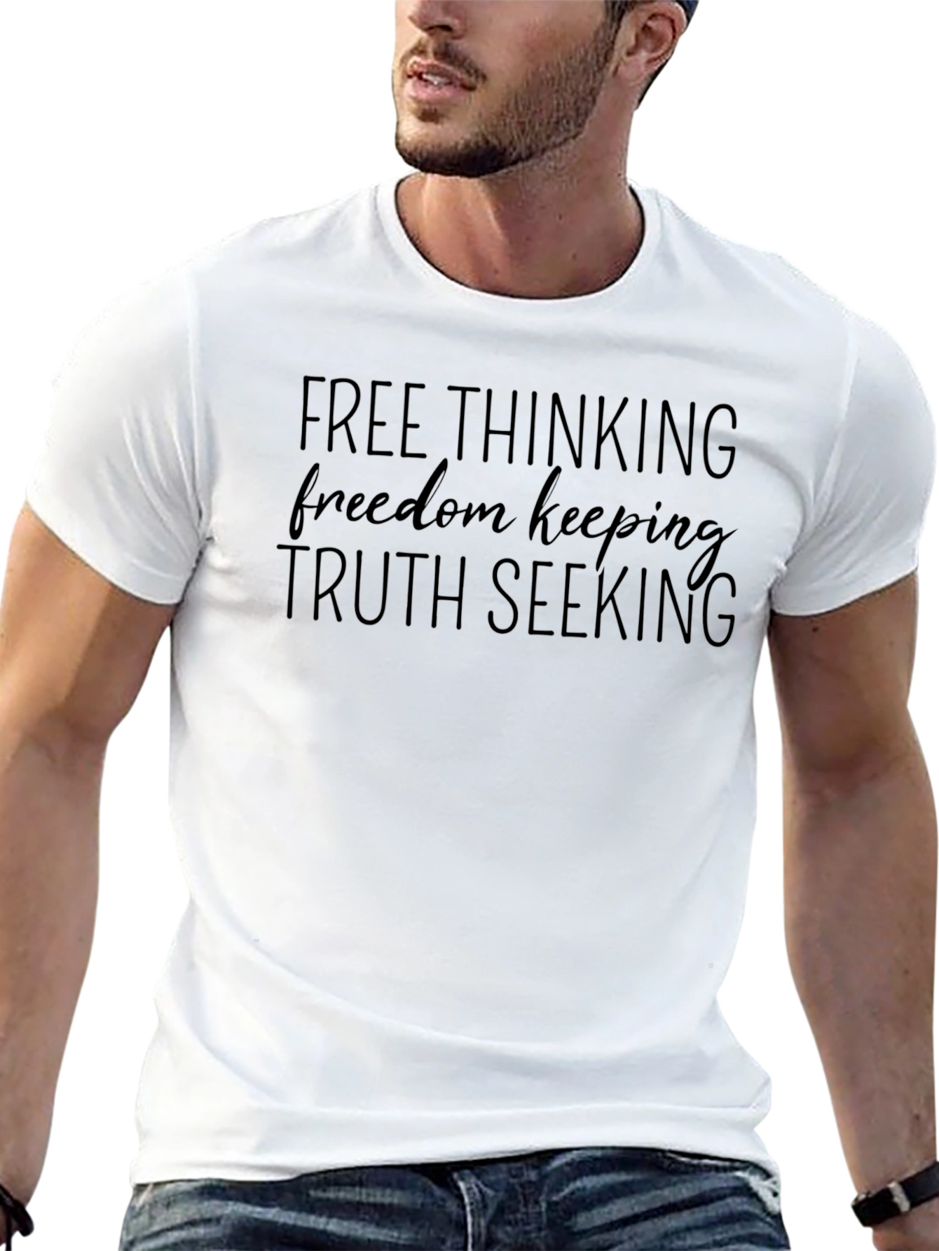 Free Thinking Truth Seeking Graphic Tee
