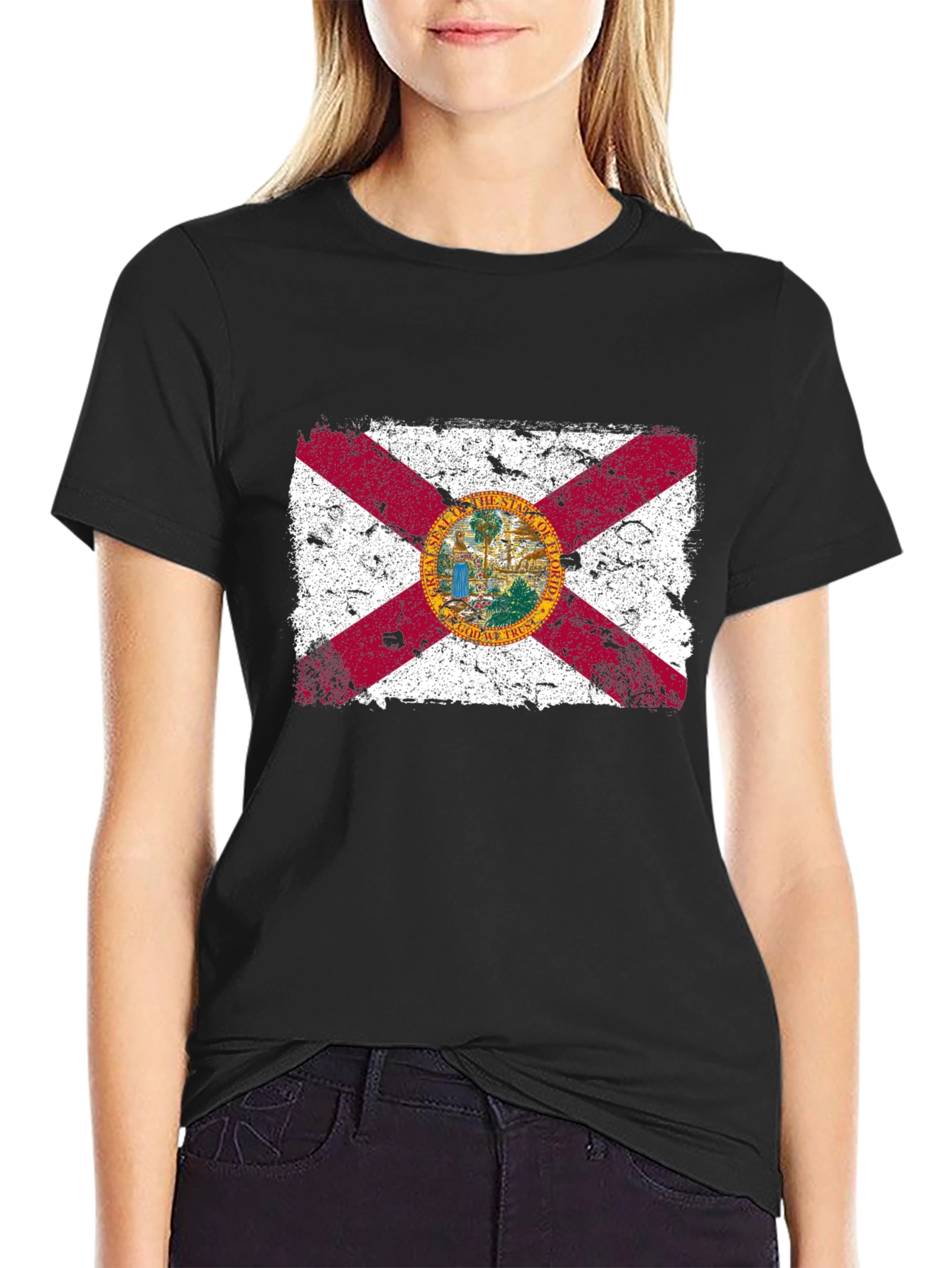 Florida Flag T-Shirt - Distressed Design