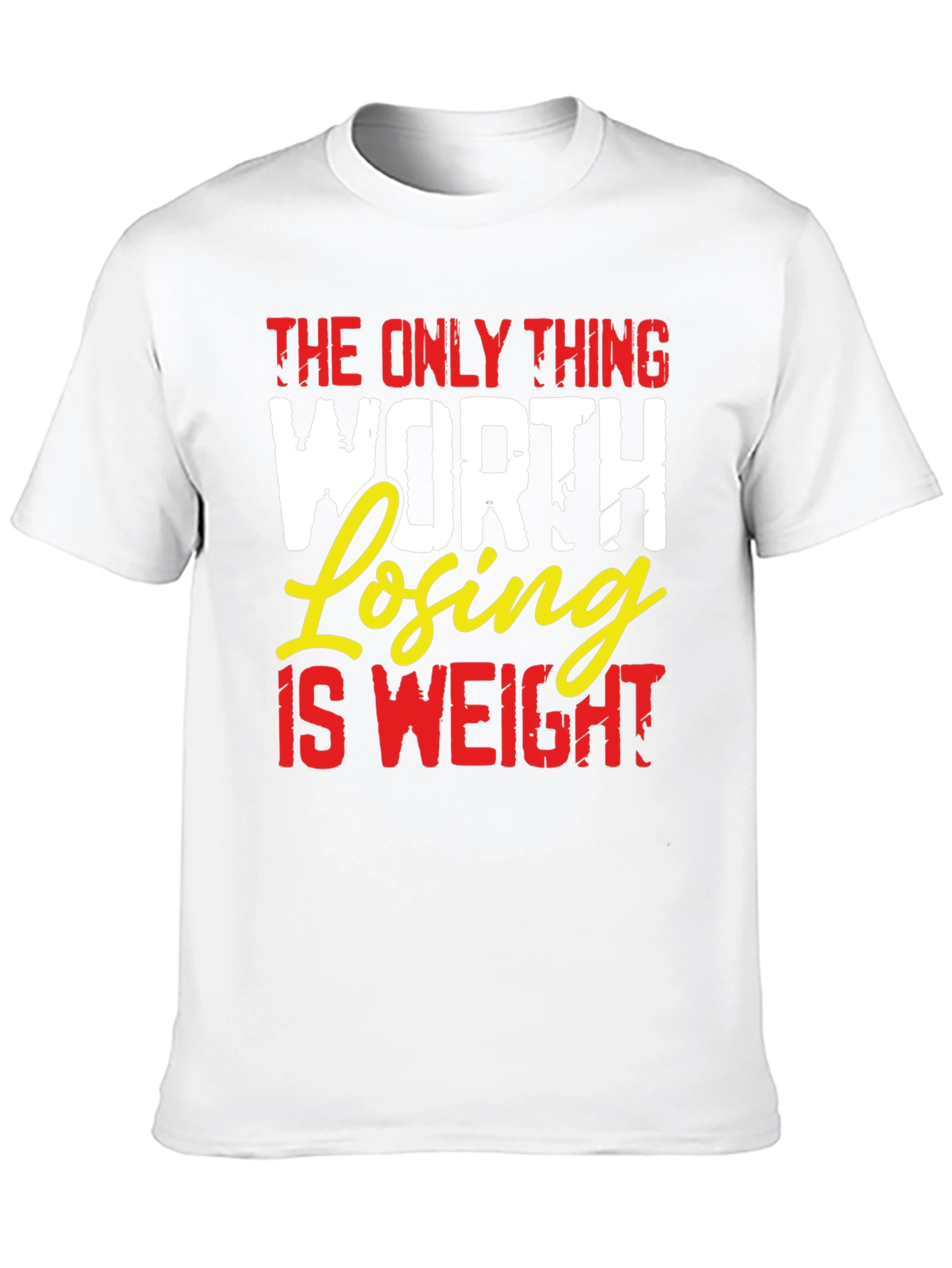 Weight Loss Motivation Black Graphic T-Shirt