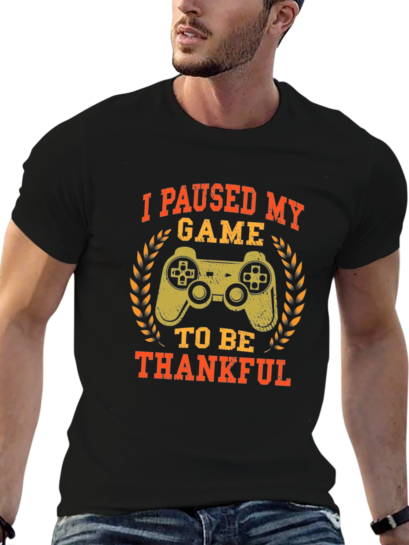 Gamer Thanksgiving T-Shirt - Paused My Game