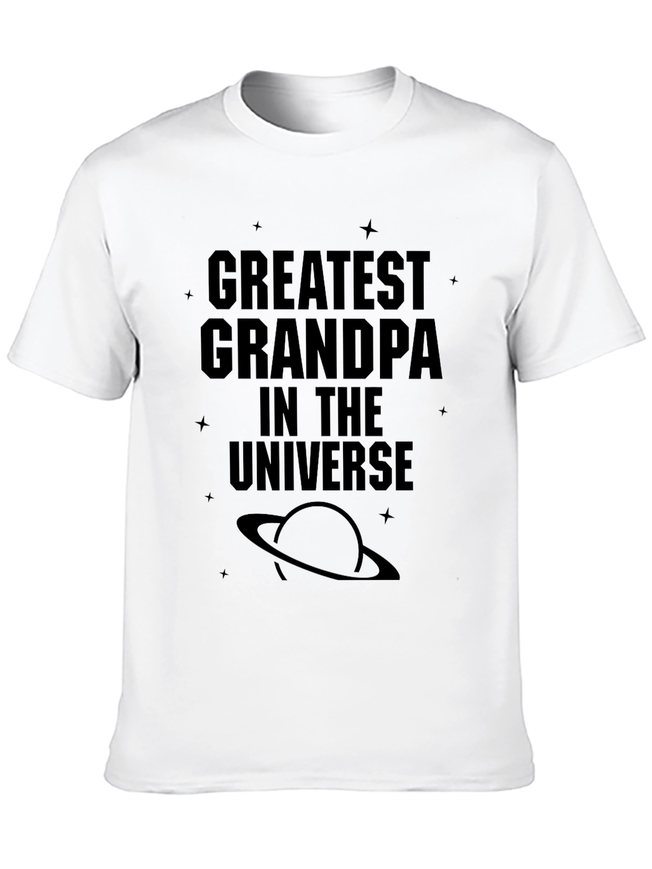 Greatest Grandpa in the Universe Black T-Shirt