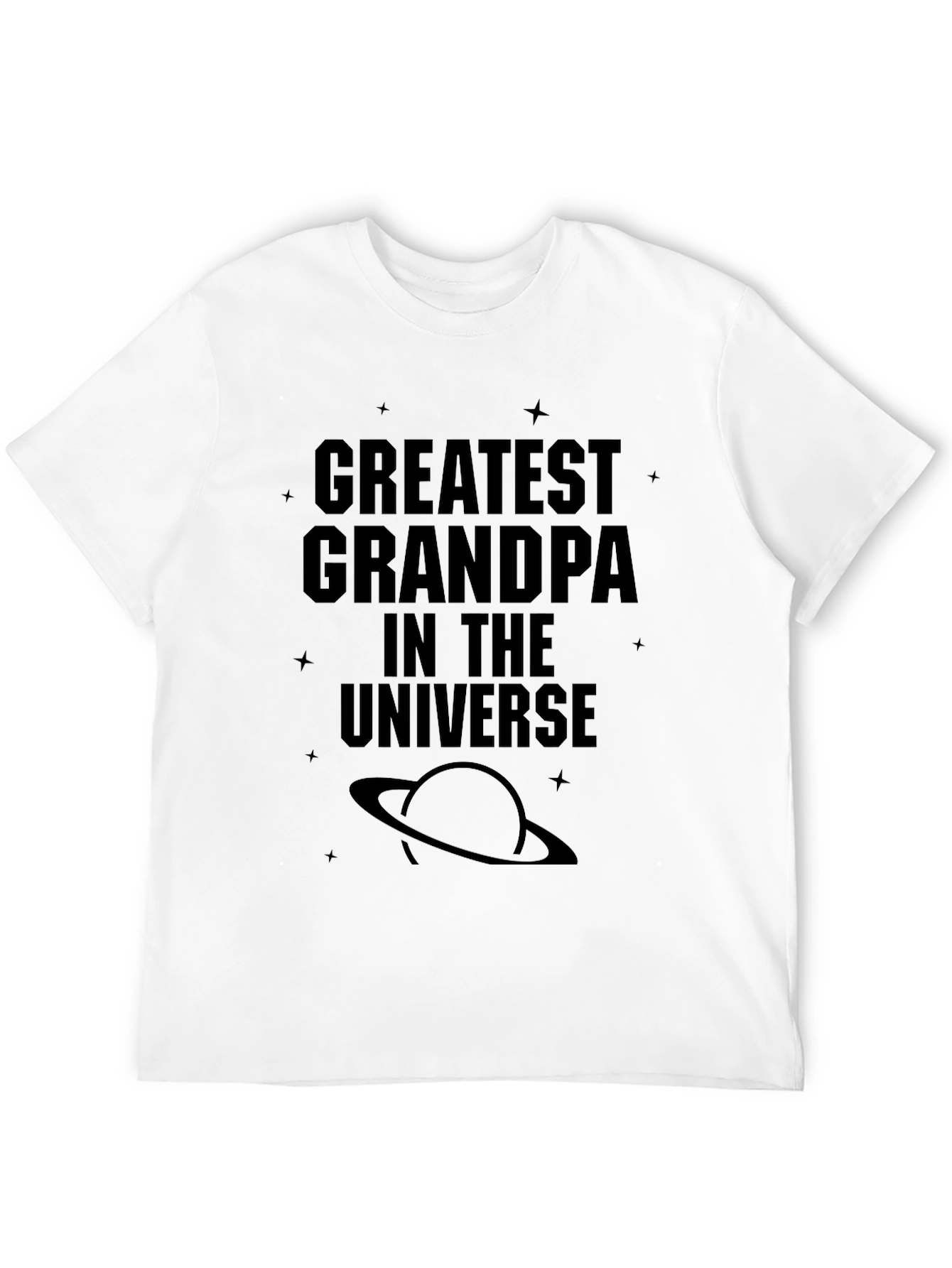 Greatest Grandpa in the Universe Black T-Shirt