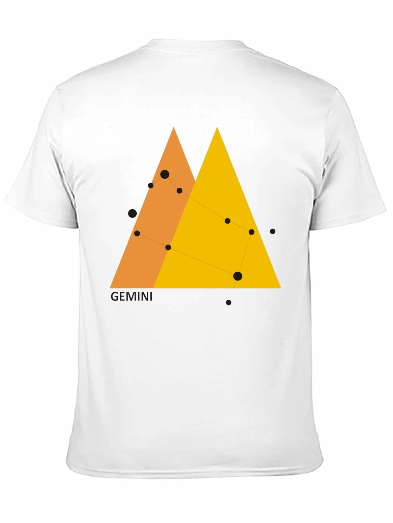 Gemini Constellation Graphic Tee - Black