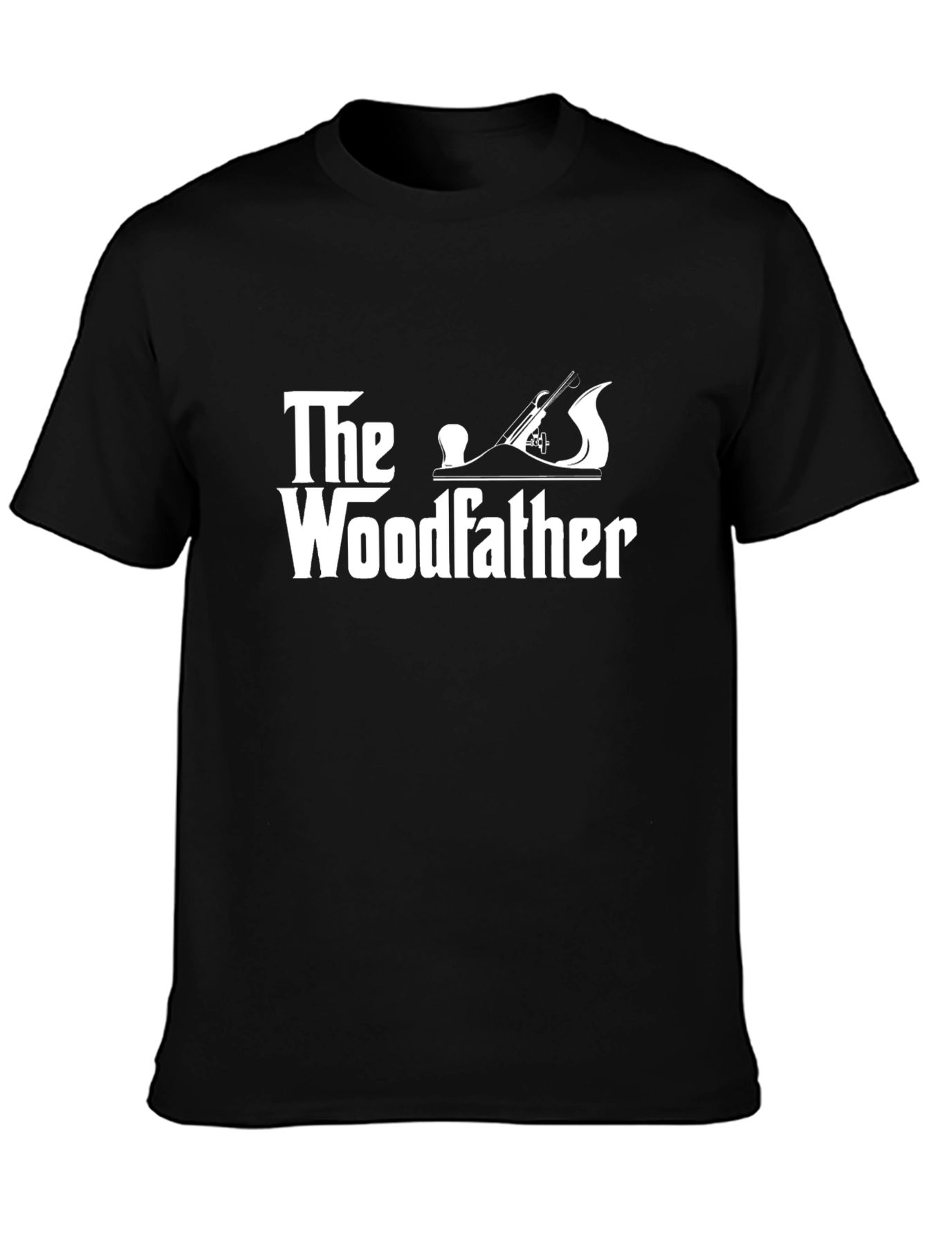 The Woodfather Black T-Shirt - Woodworking Humor