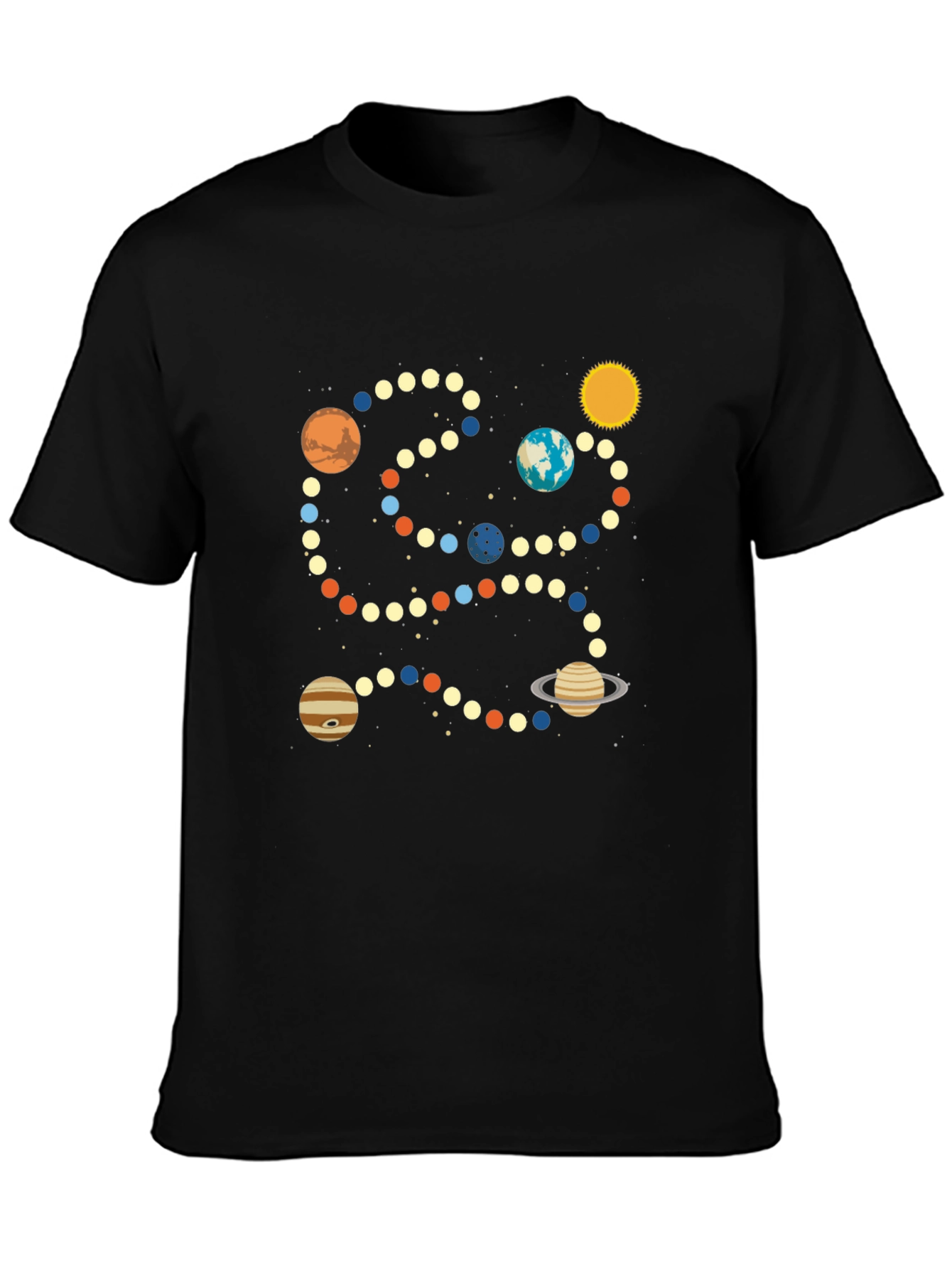 Planetary System T-Shirt - Galaxy Lover Tee
