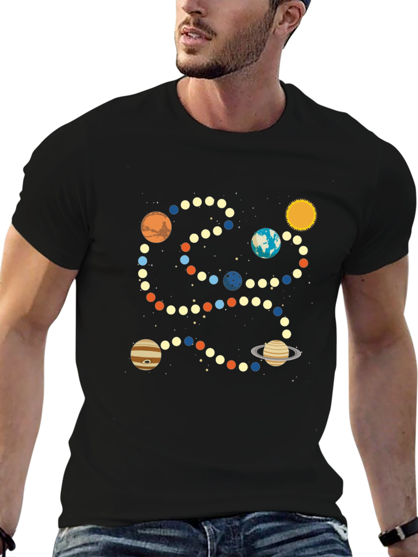 Planetary System T-Shirt - Galaxy Lover Tee