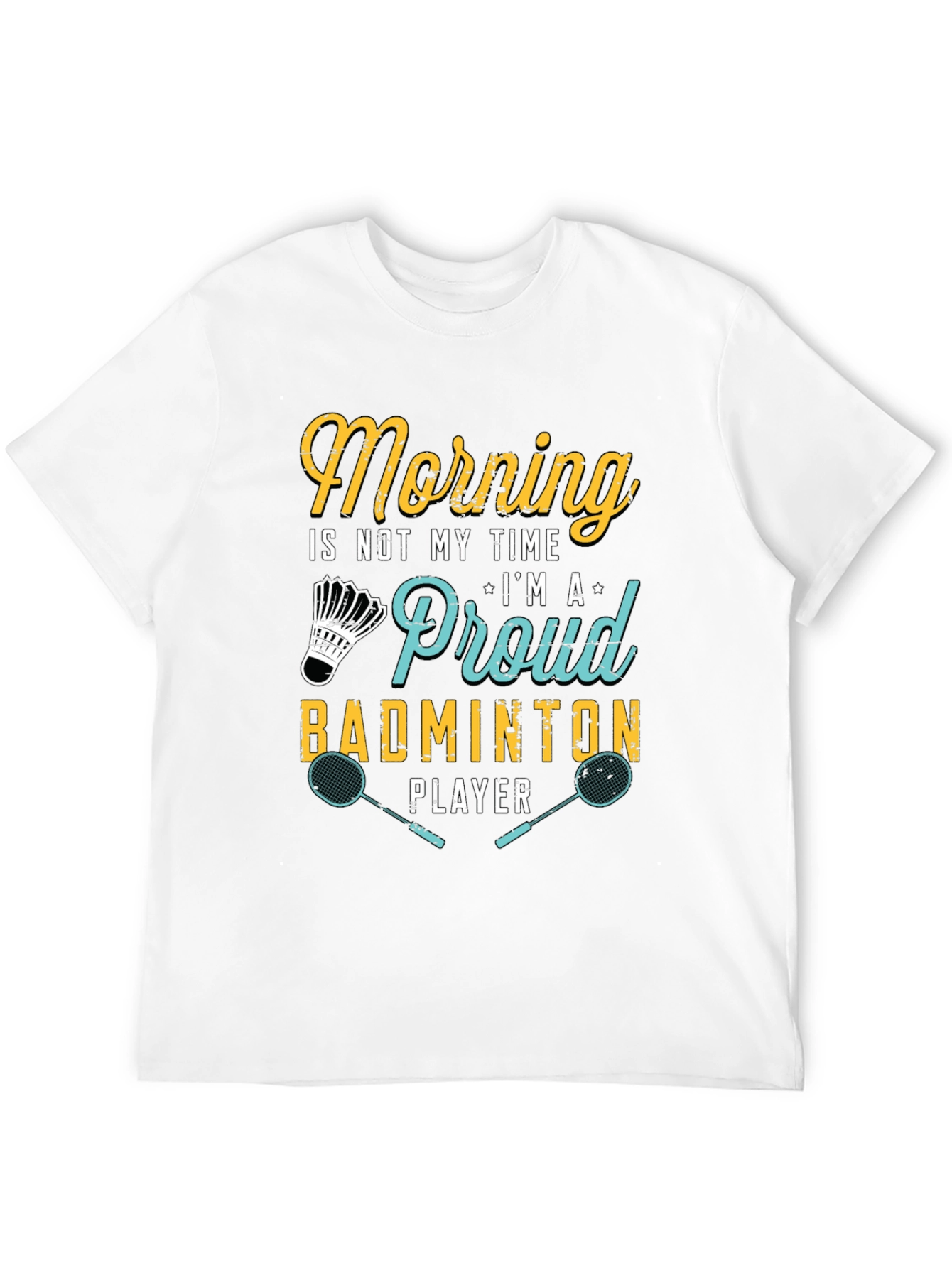 Proud Badminton Player Graphic T-Shirt