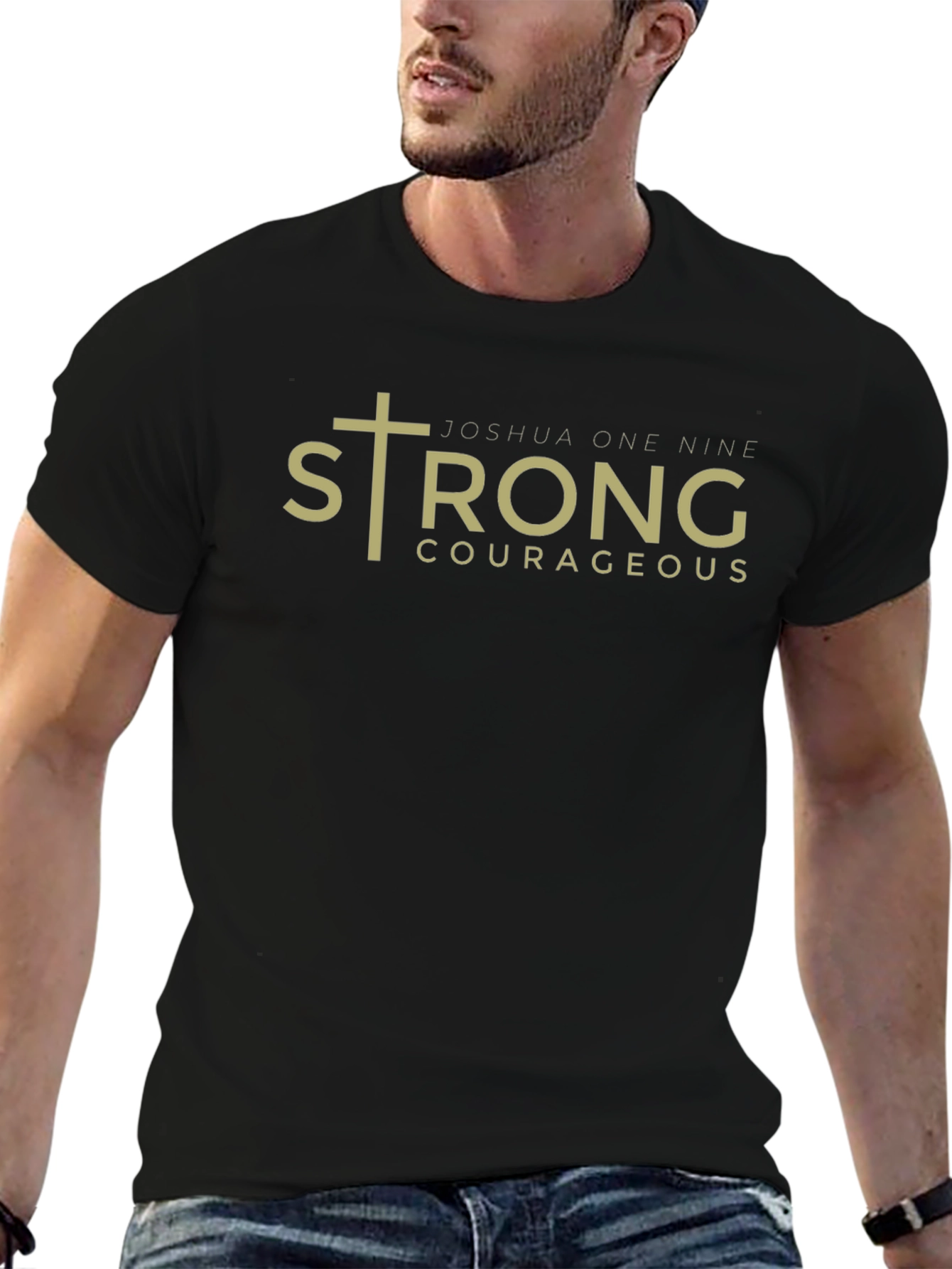 Strong & Courageous Joshua 1:9 Graphic Tee