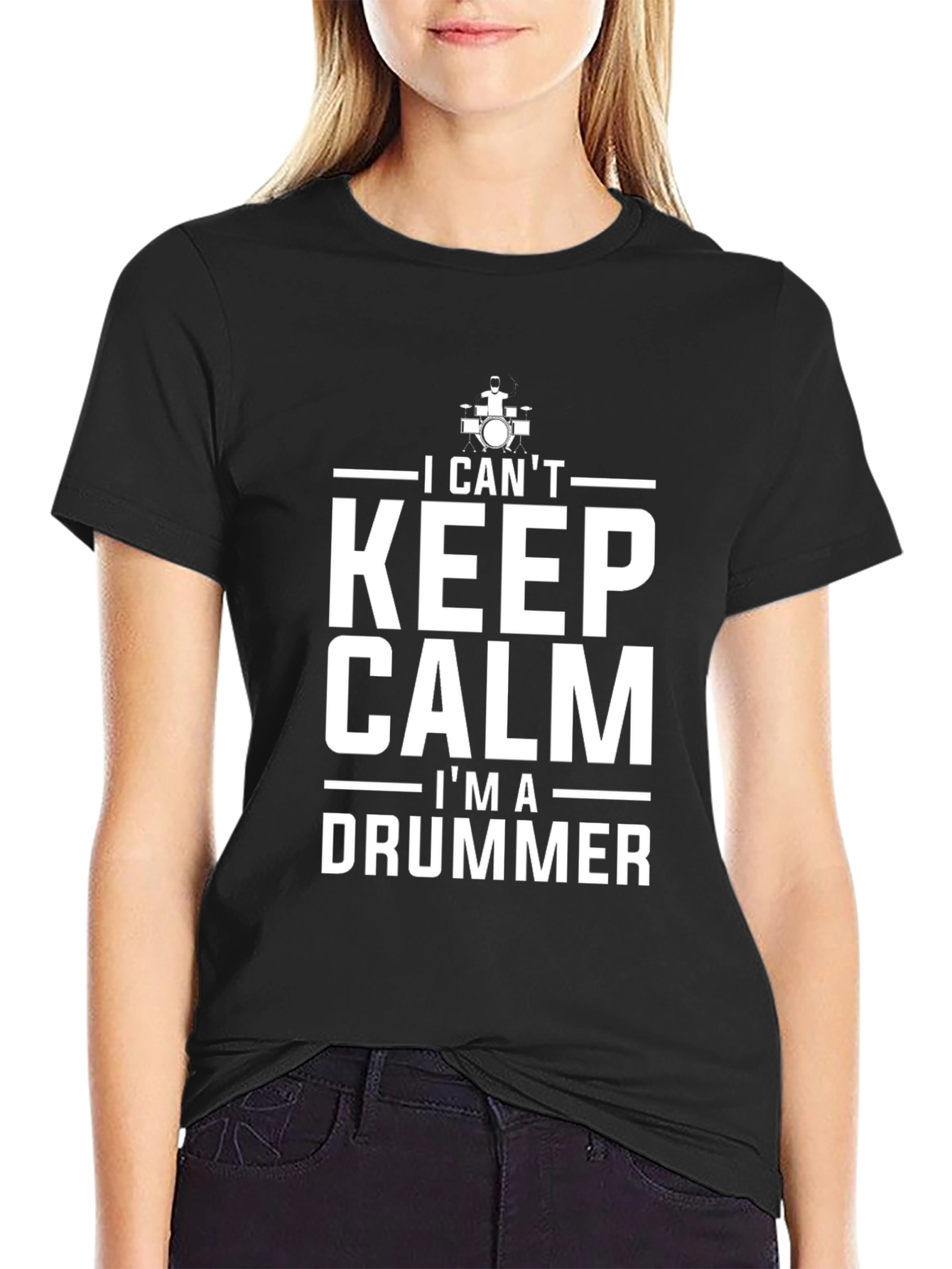 I Cant Keep Calm Im A Drummer T-Shirt