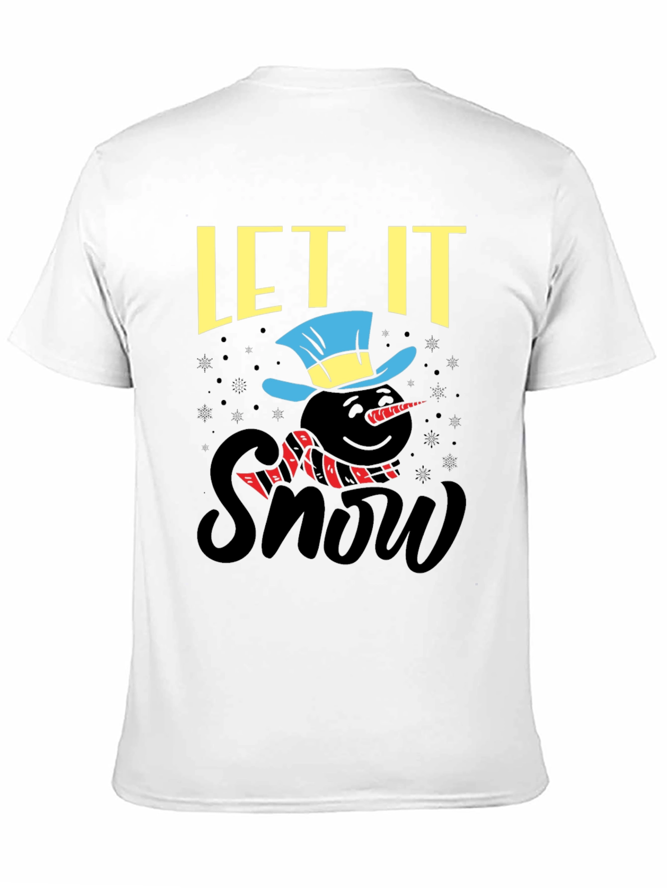 Let It Snow Black Graphic Tee