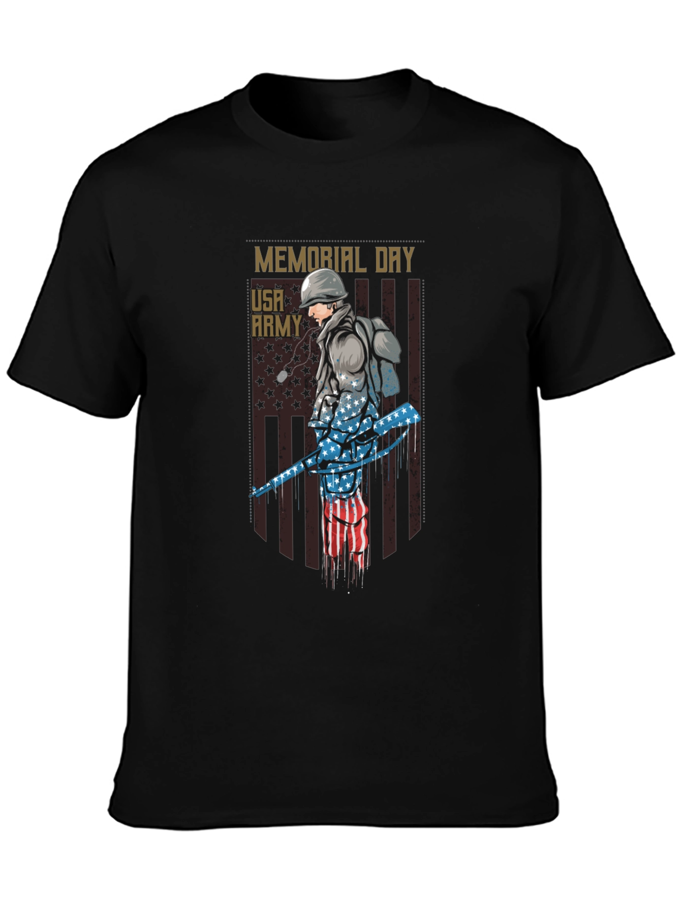 Memorial Day USA Army Graphic Tee