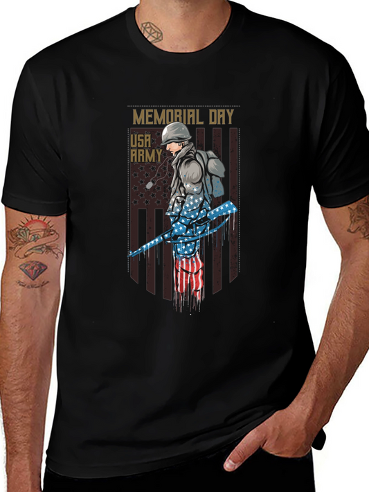 Memorial Day USA Army Graphic Tee