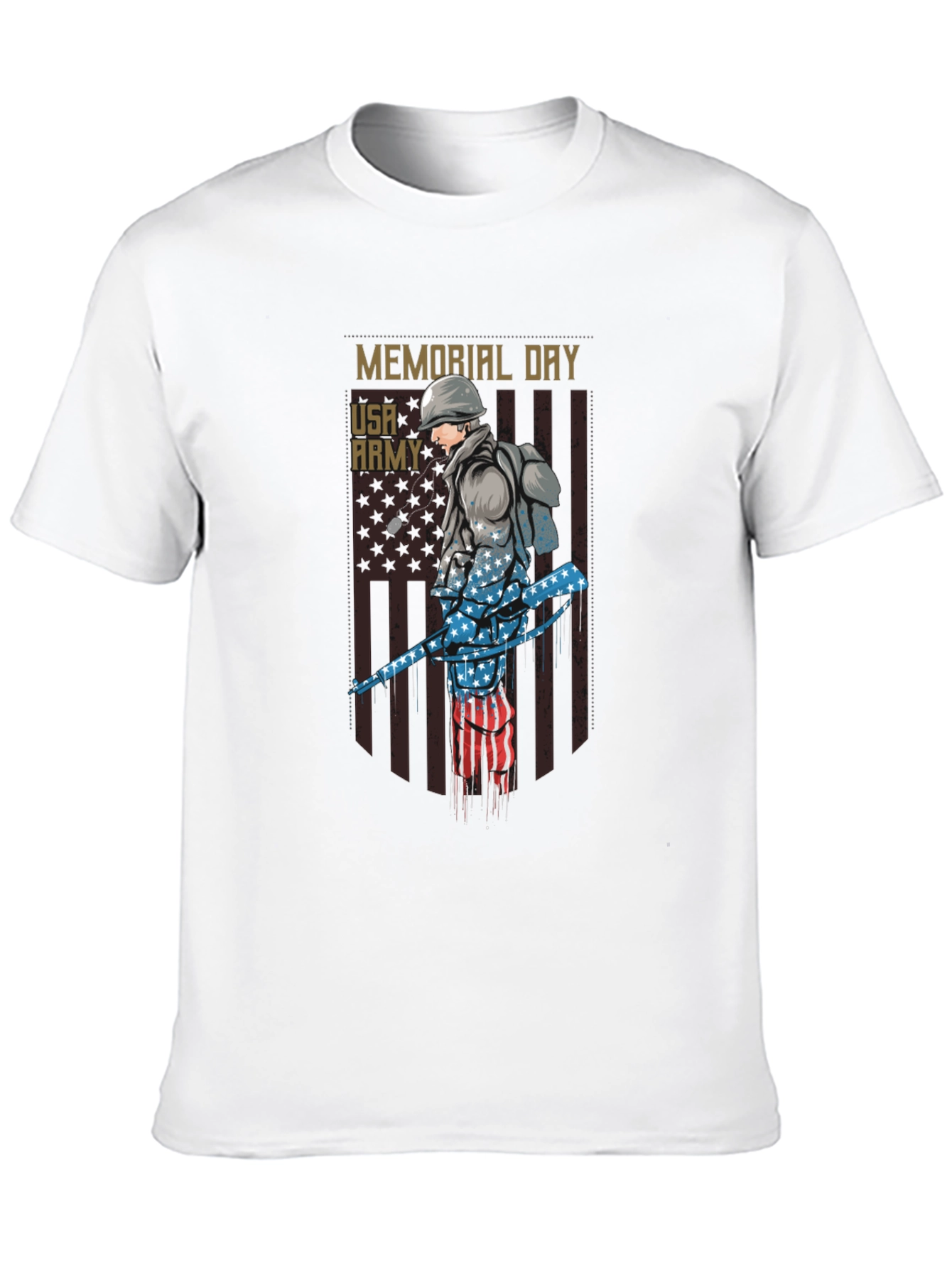 Memorial Day USA Army Graphic Tee