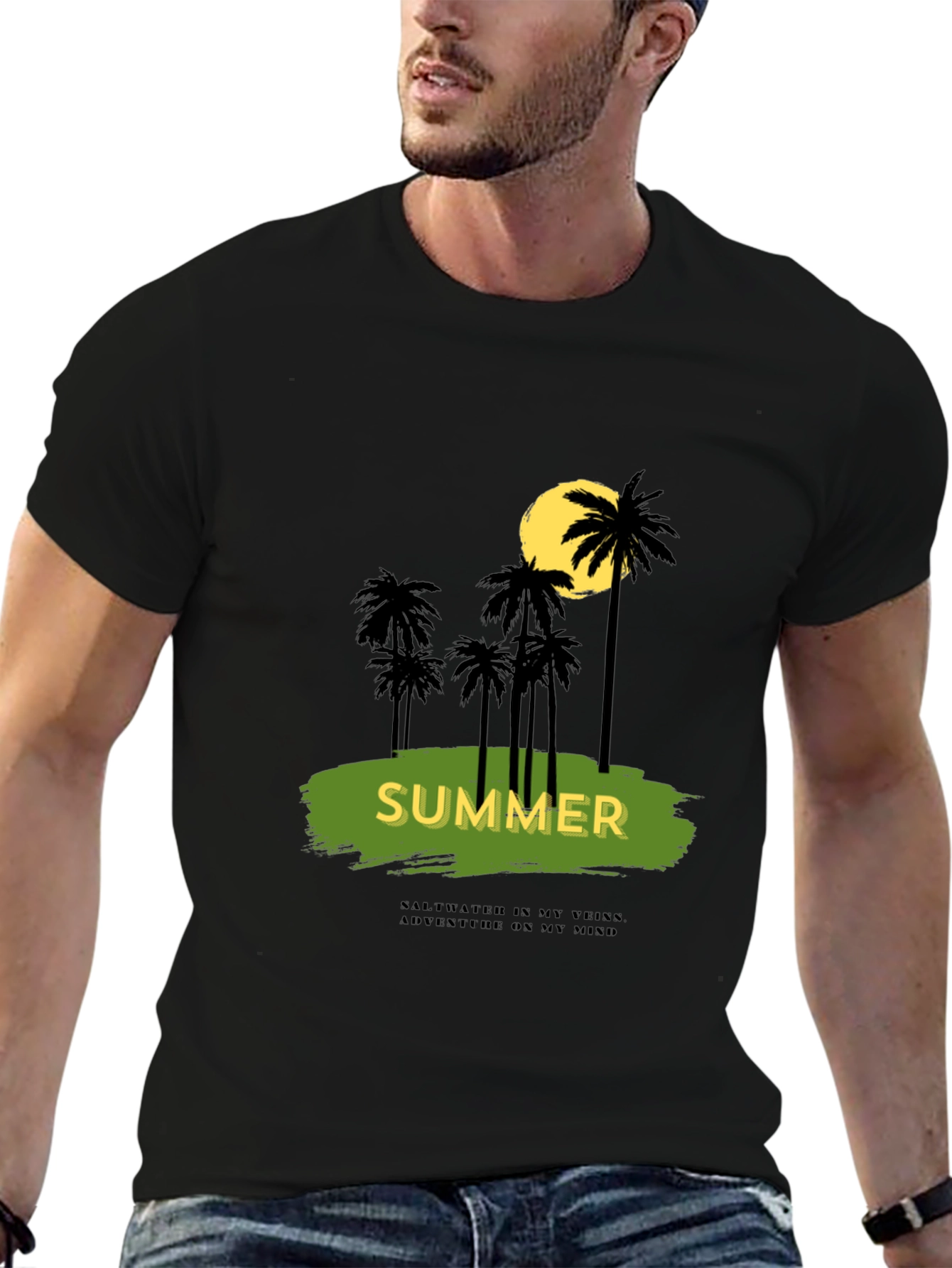 Summer Vibes T-Shirt - Tropical Palm Tree Graphic