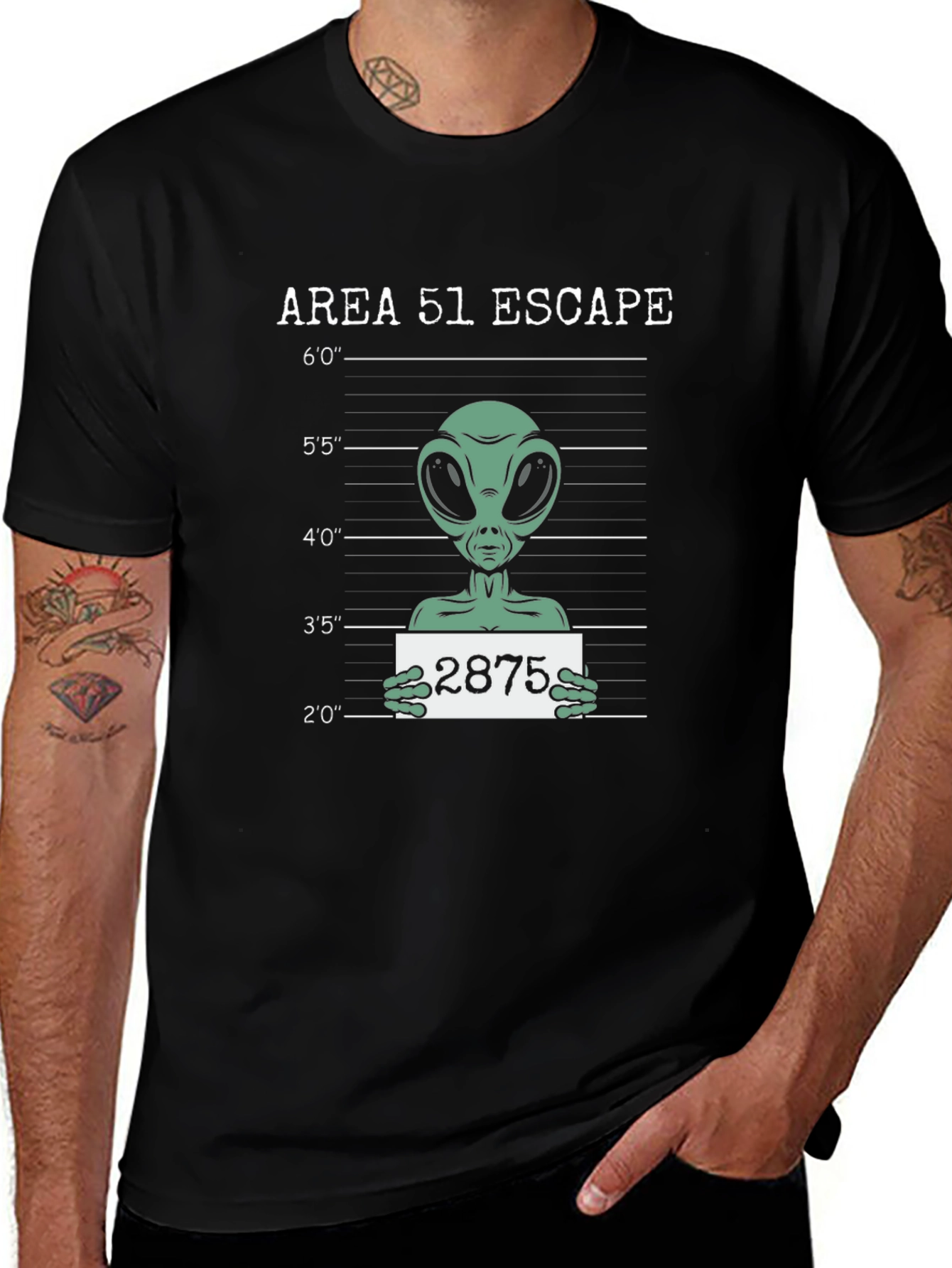 Area 51 Escape T-Shirt - Alien Mugshot