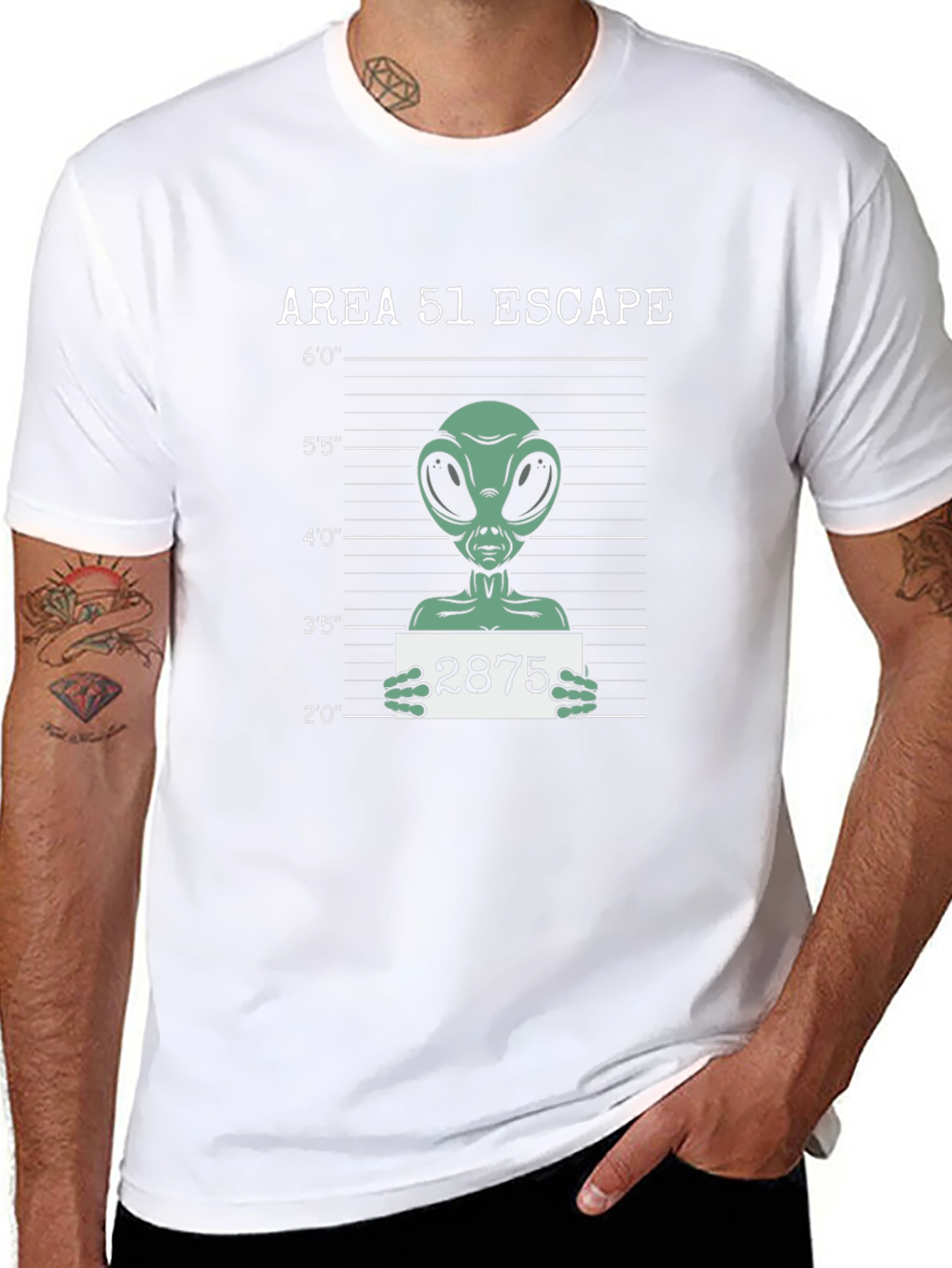 Area 51 Escape T-Shirt - Alien Mugshot