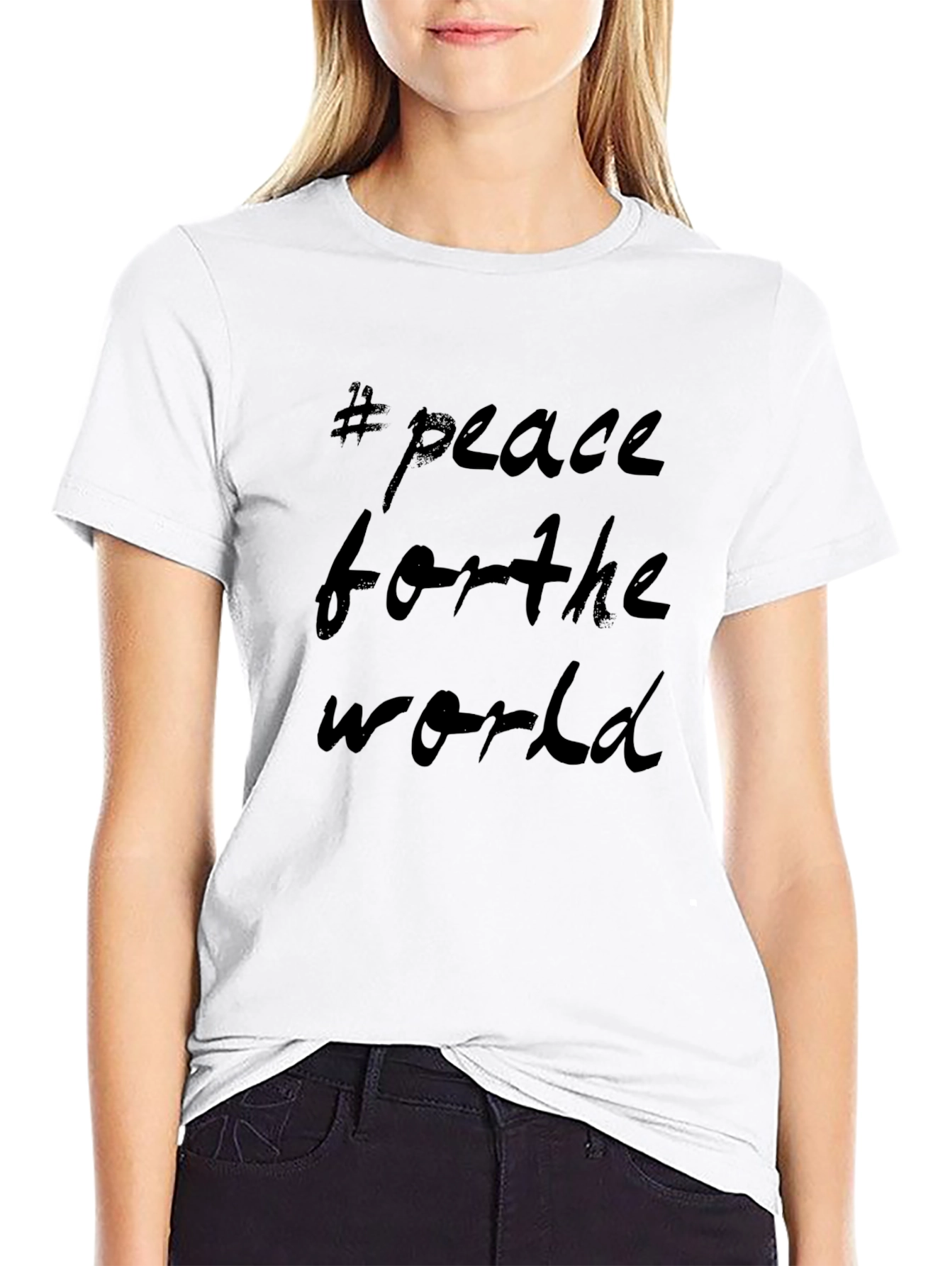 Peace for the World Black T-Shirt