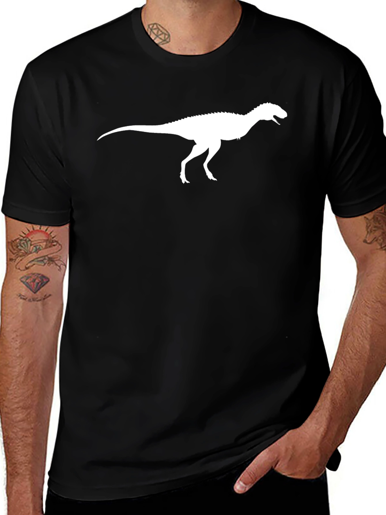 Dinosaur Graphic Tee - Black T-Shirt