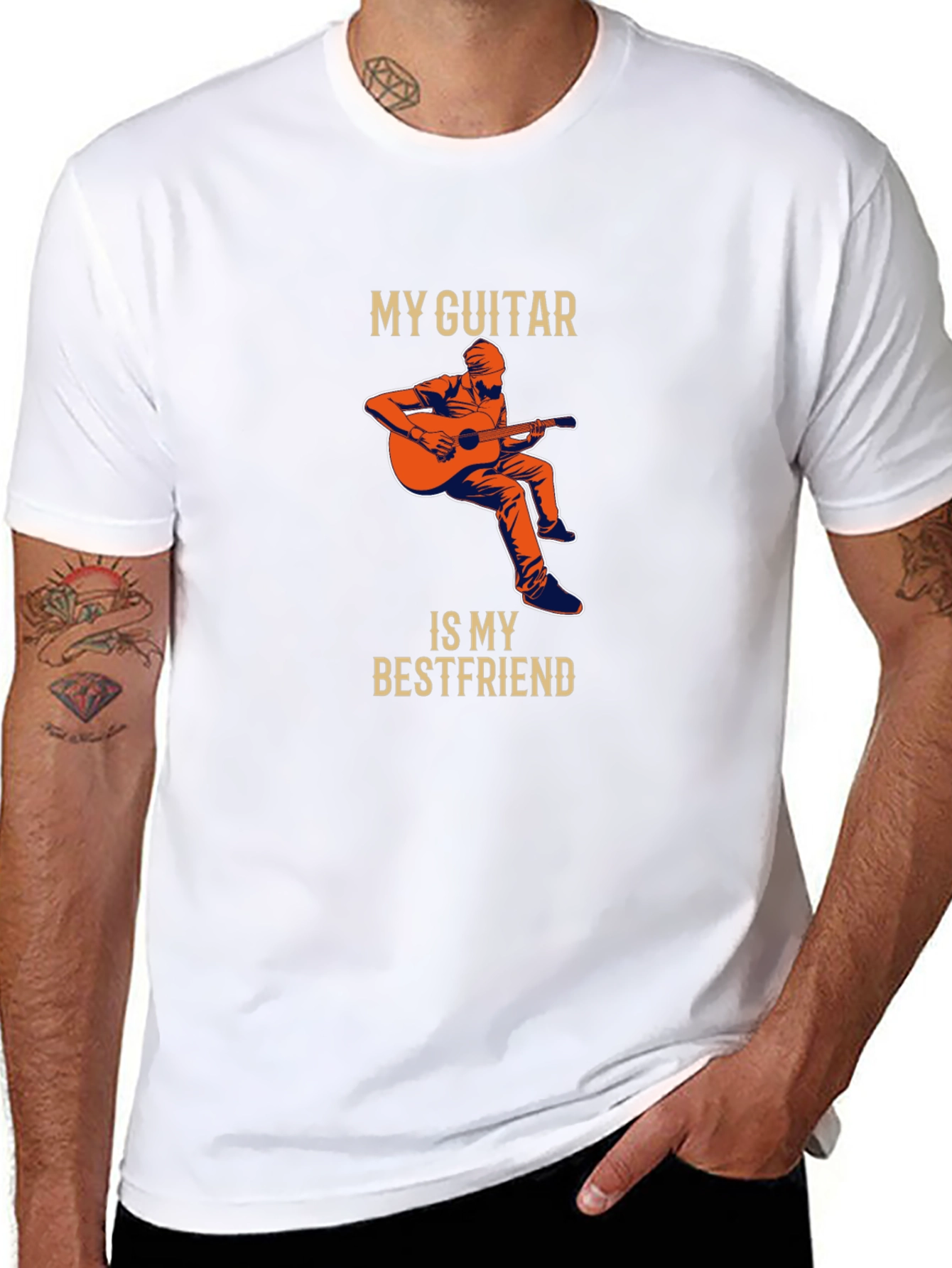 Guitar Bestfriend Graphic Tee - Musician T-Shirt