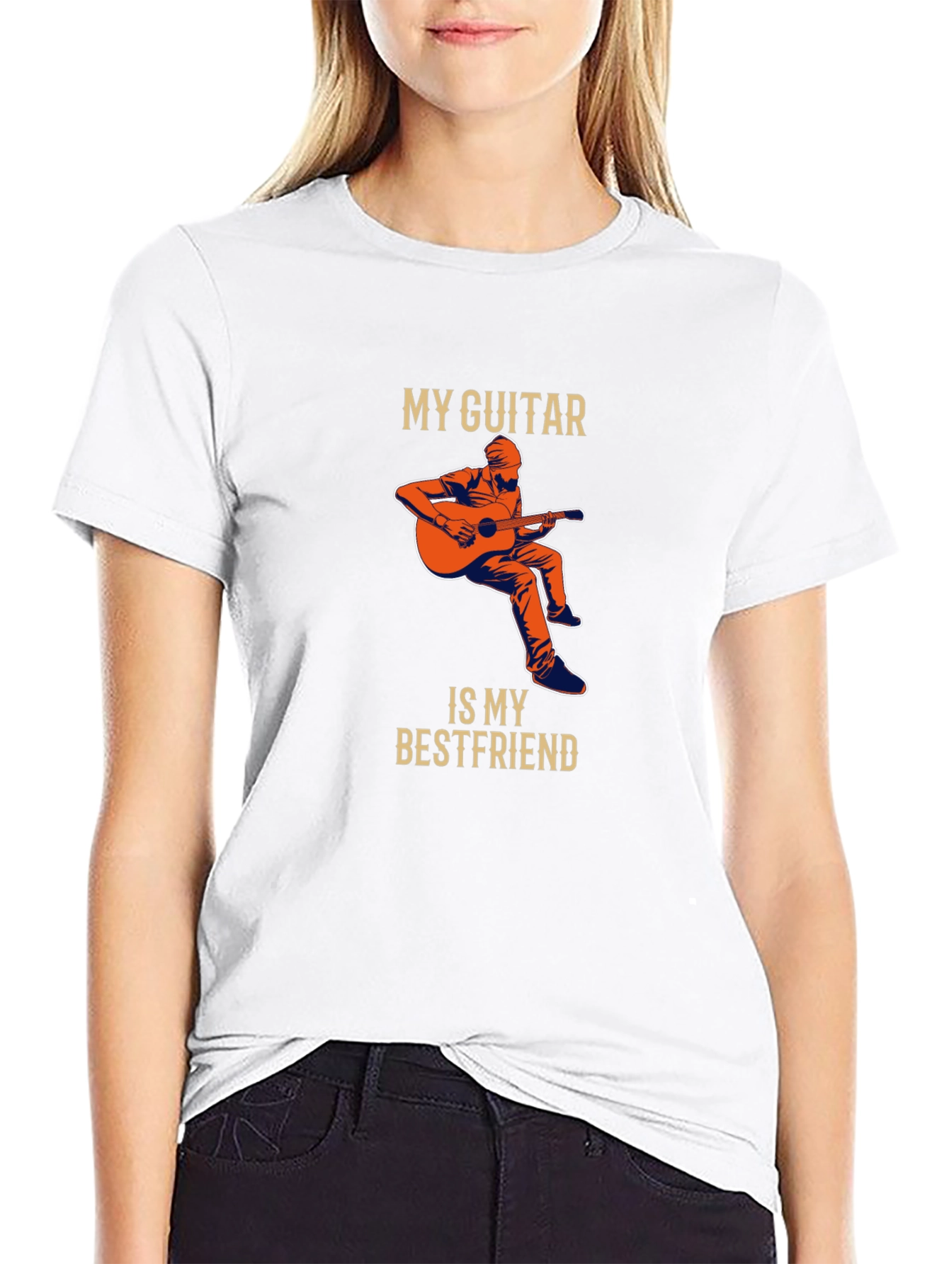 Guitar Bestfriend Graphic Tee - Musician T-Shirt