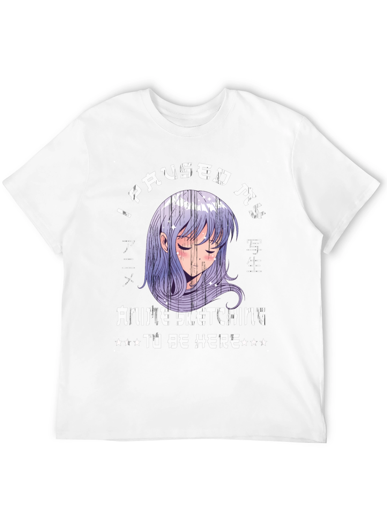 Anime Sketching Graphic Tee - Pause for Style