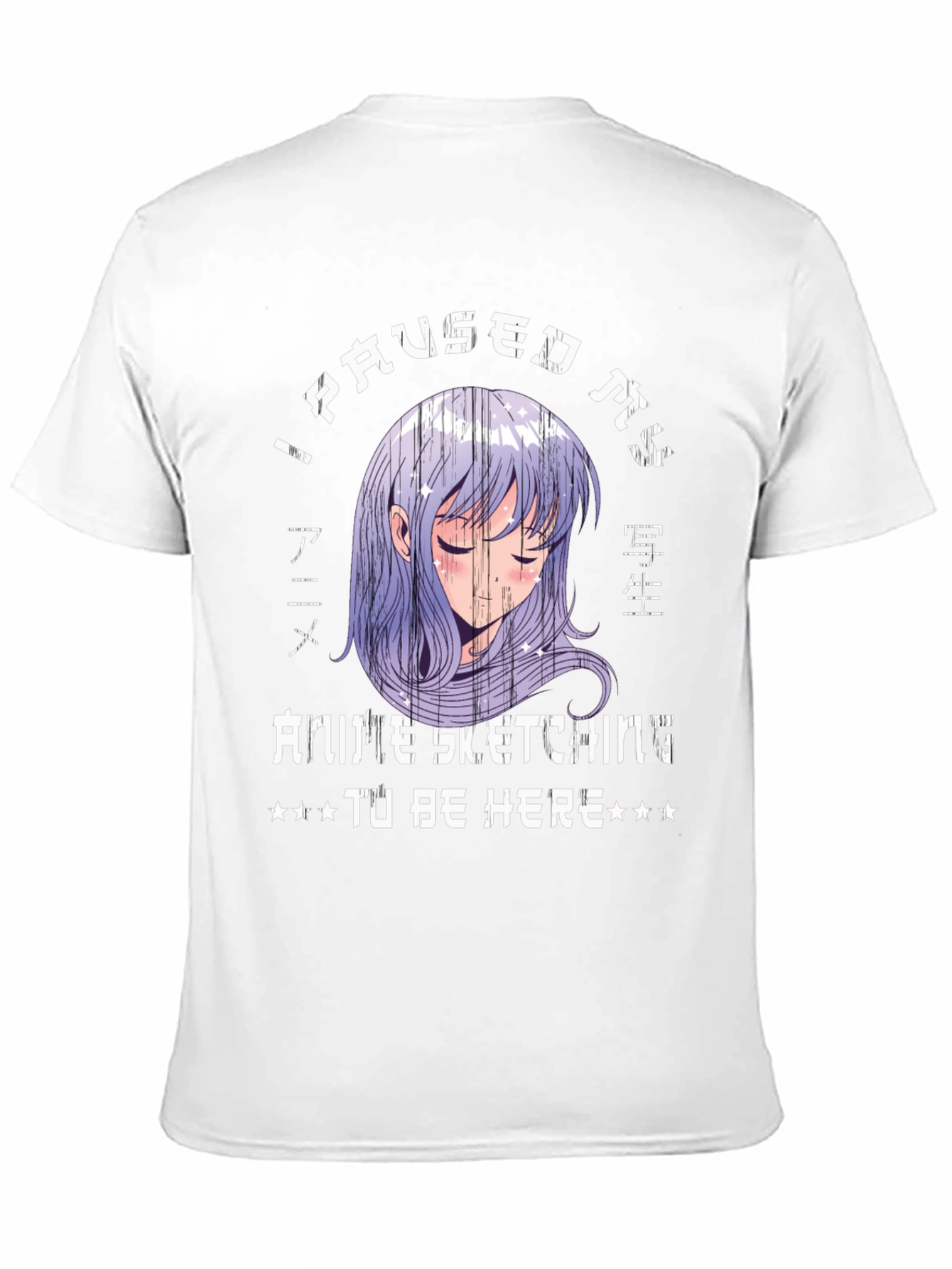 Anime Sketching Graphic Tee - Pause for Style