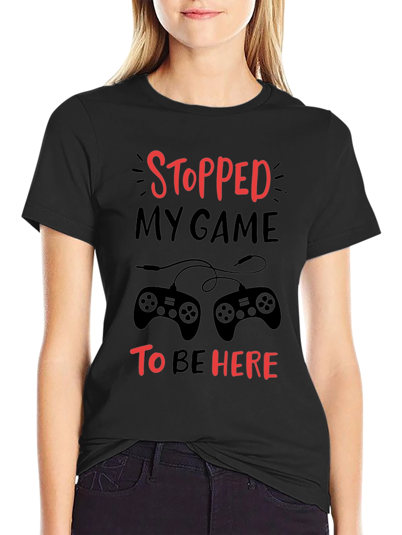 Stopped My Game To Be Here Graphic Tee