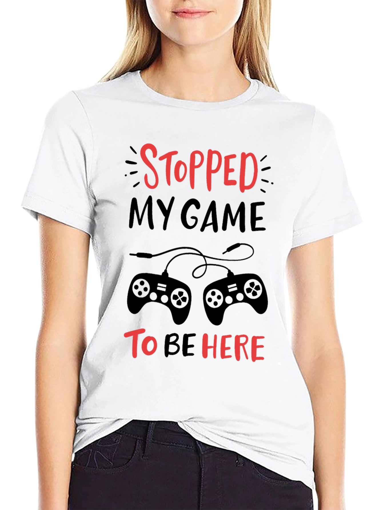 Stopped My Game To Be Here Graphic Tee