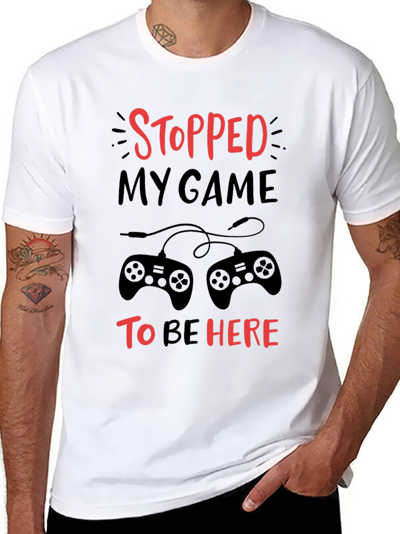 Stopped My Game To Be Here Graphic Tee