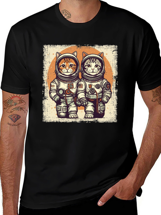 Astronaut Cat T-Shirt - Space Adventure Tee