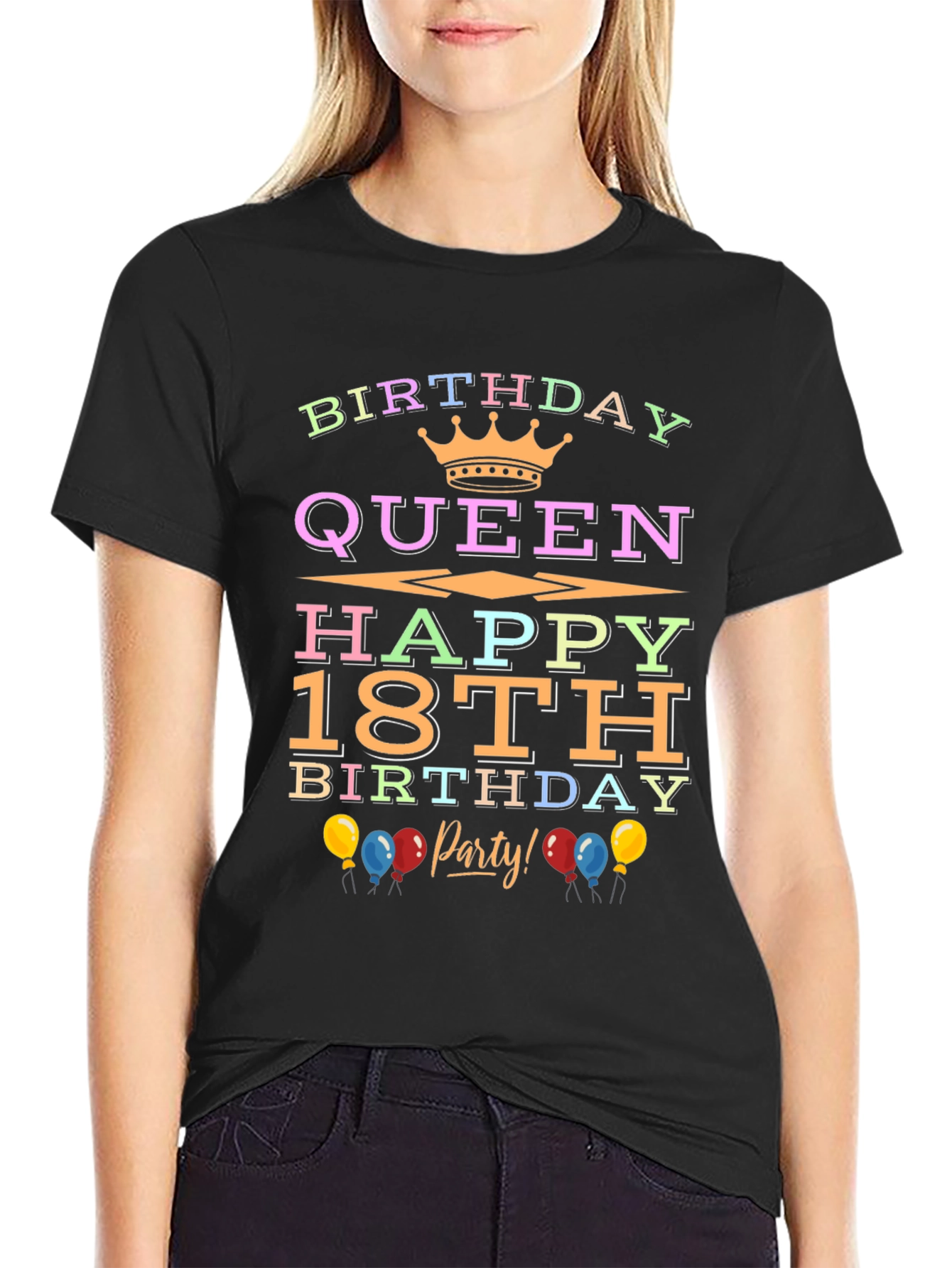 Birthday Queen 18th Birthday Party T-Shirt