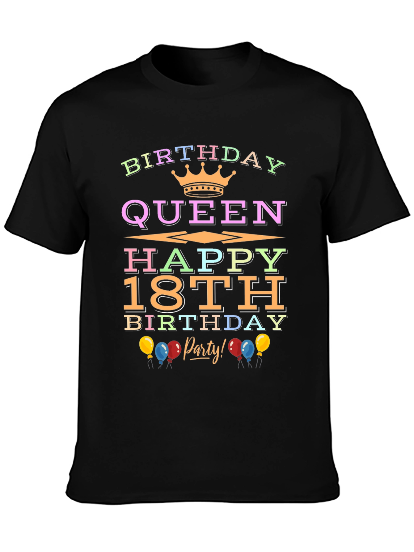 Birthday Queen 18th Birthday Party T-Shirt