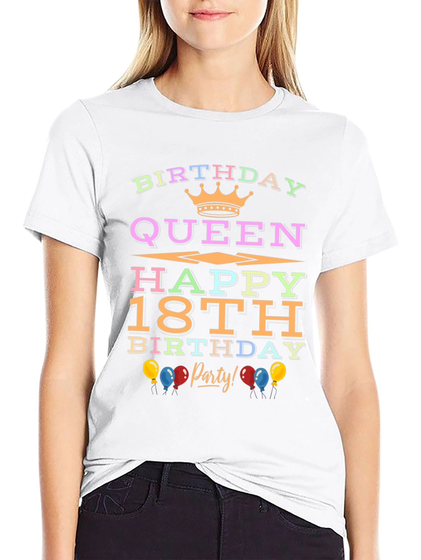 Birthday Queen 18th Birthday Party T-Shirt