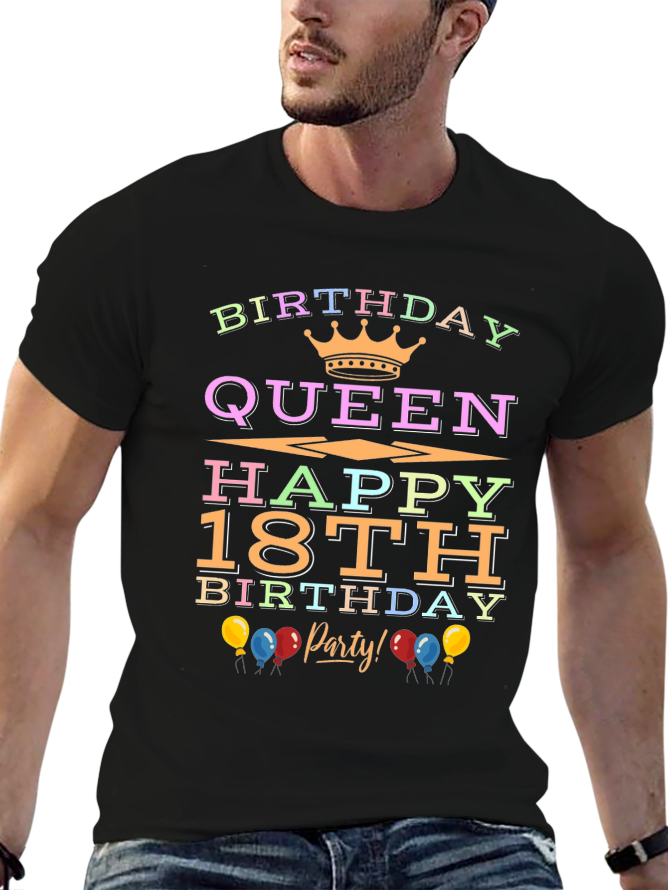 Birthday Queen 18th Birthday Party T-Shirt