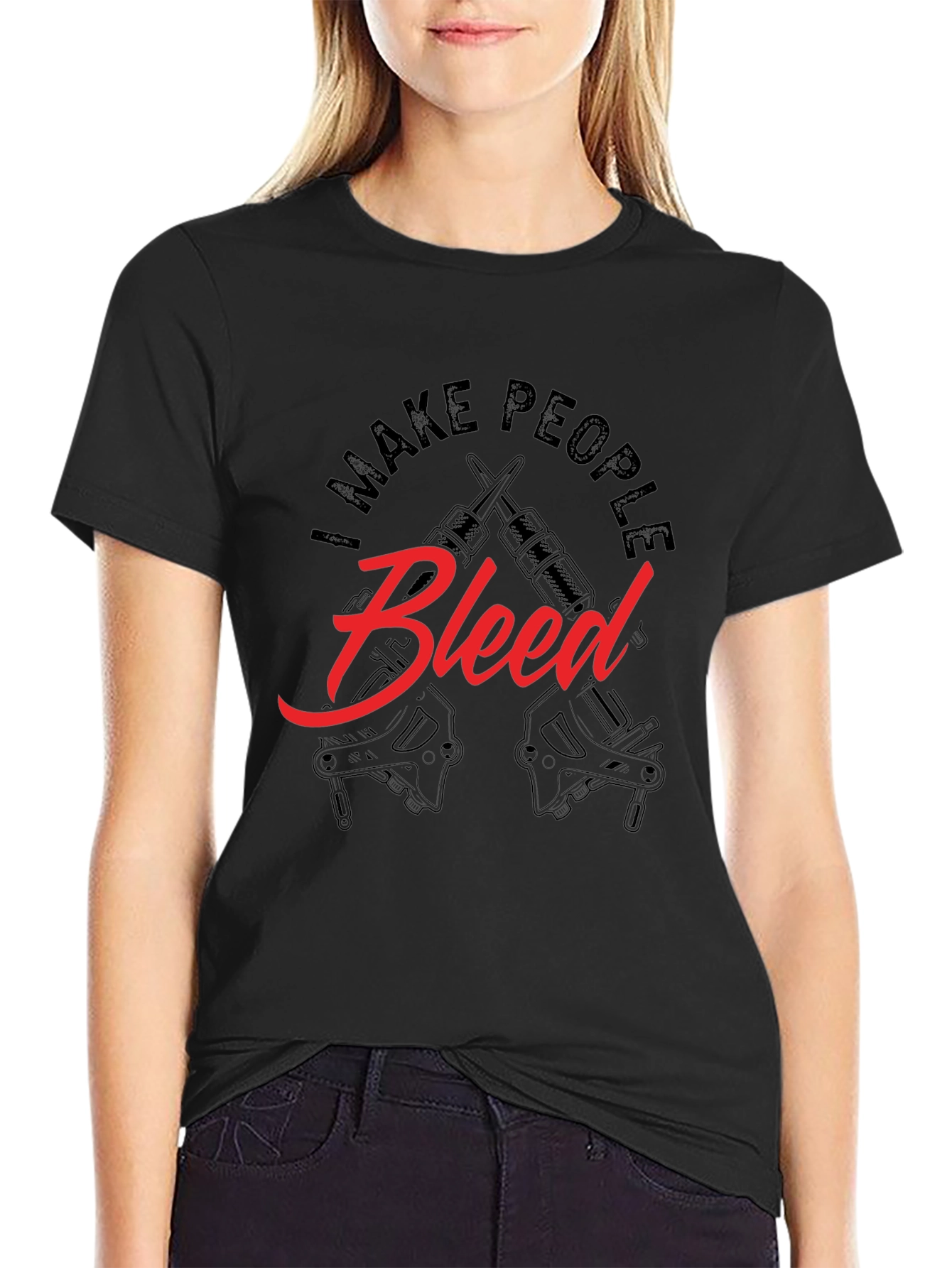 I Make People Bleed Black T-Shirt