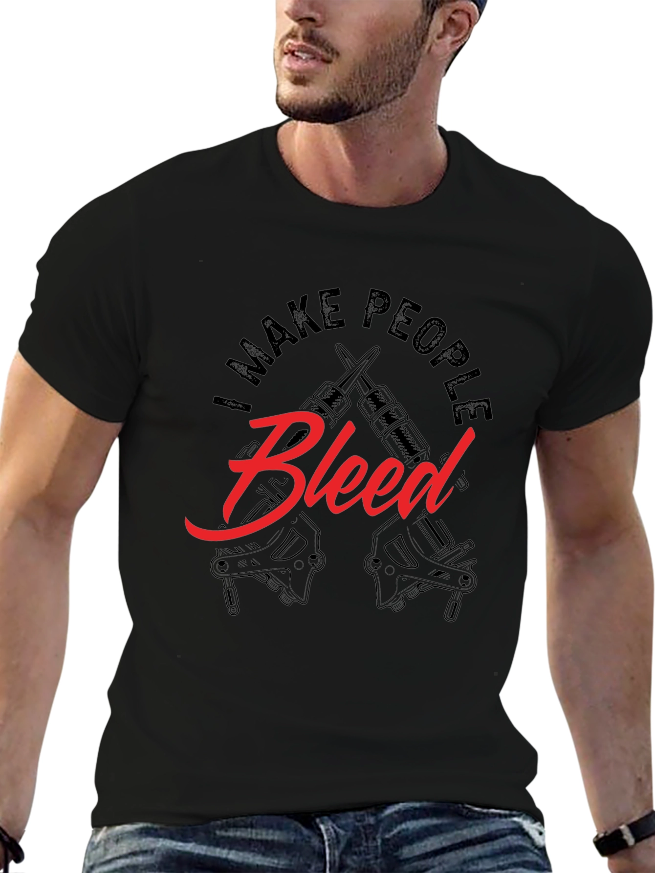 I Make People Bleed Black T-Shirt