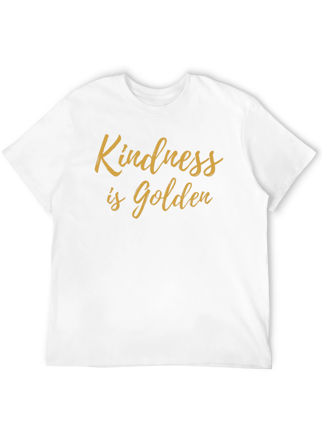 Kindness is Golden Black Graphic T-Shirt