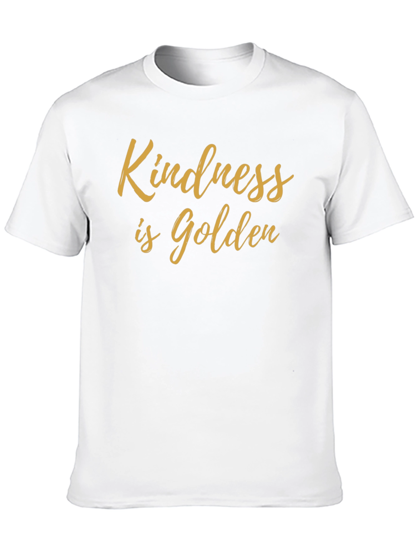Kindness is Golden Black Graphic T-Shirt
