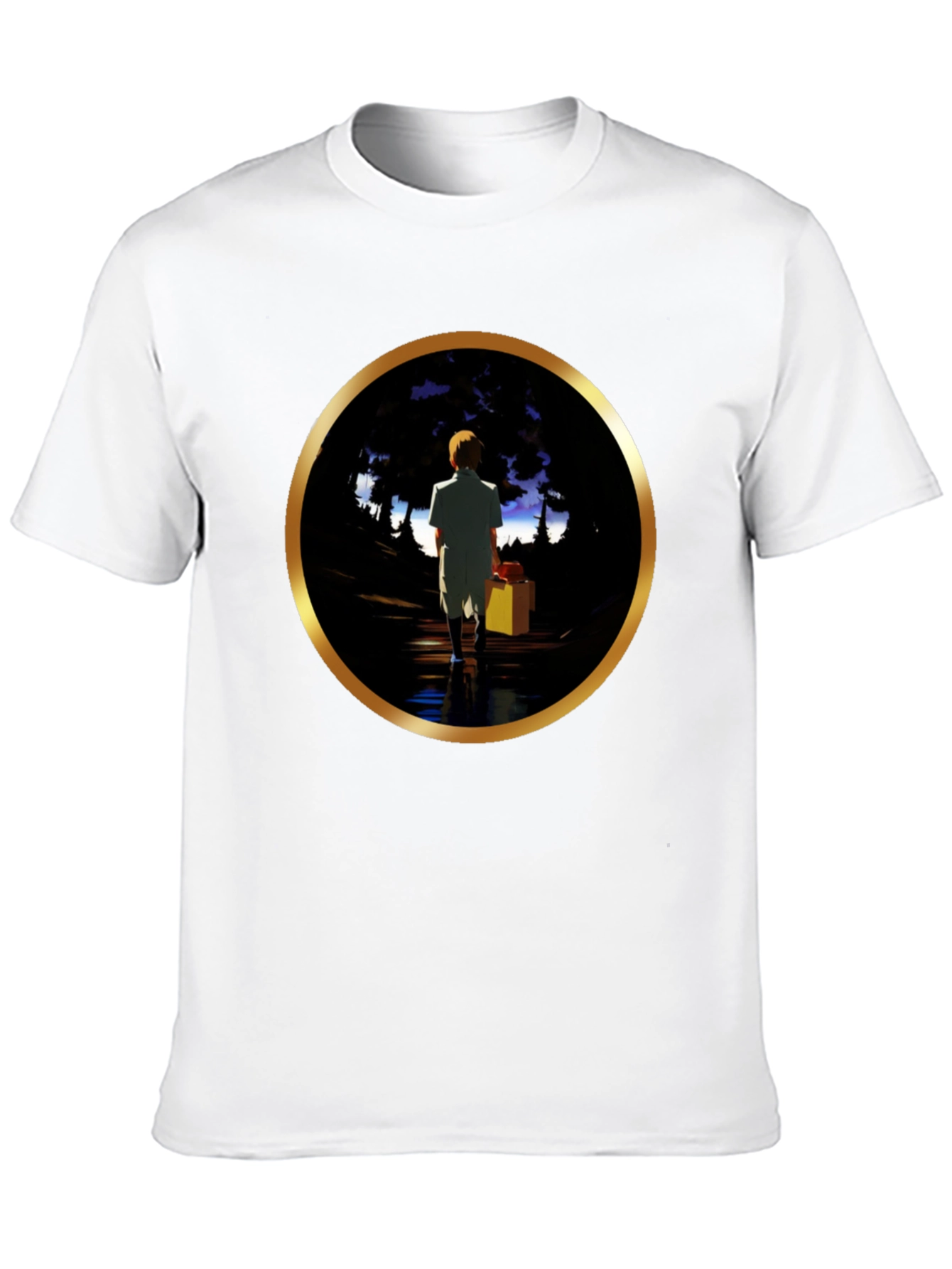 Animated Sunset Journey Graphic Tee