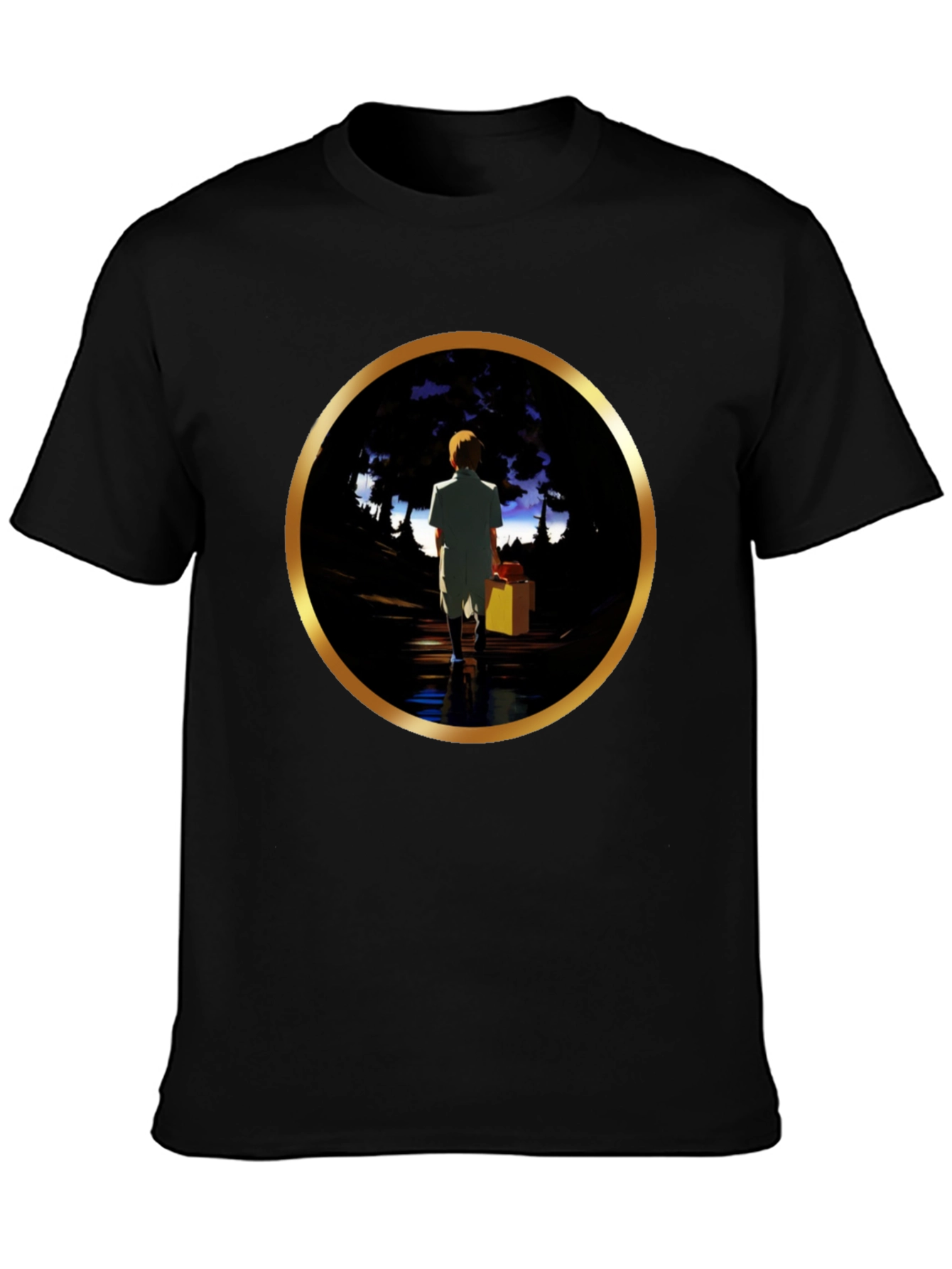 Animated Sunset Journey Graphic Tee