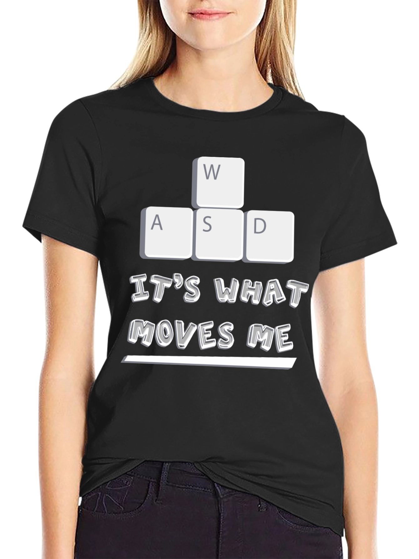 Gaming T-Shirt: WASD Moves Me Gamer Tee