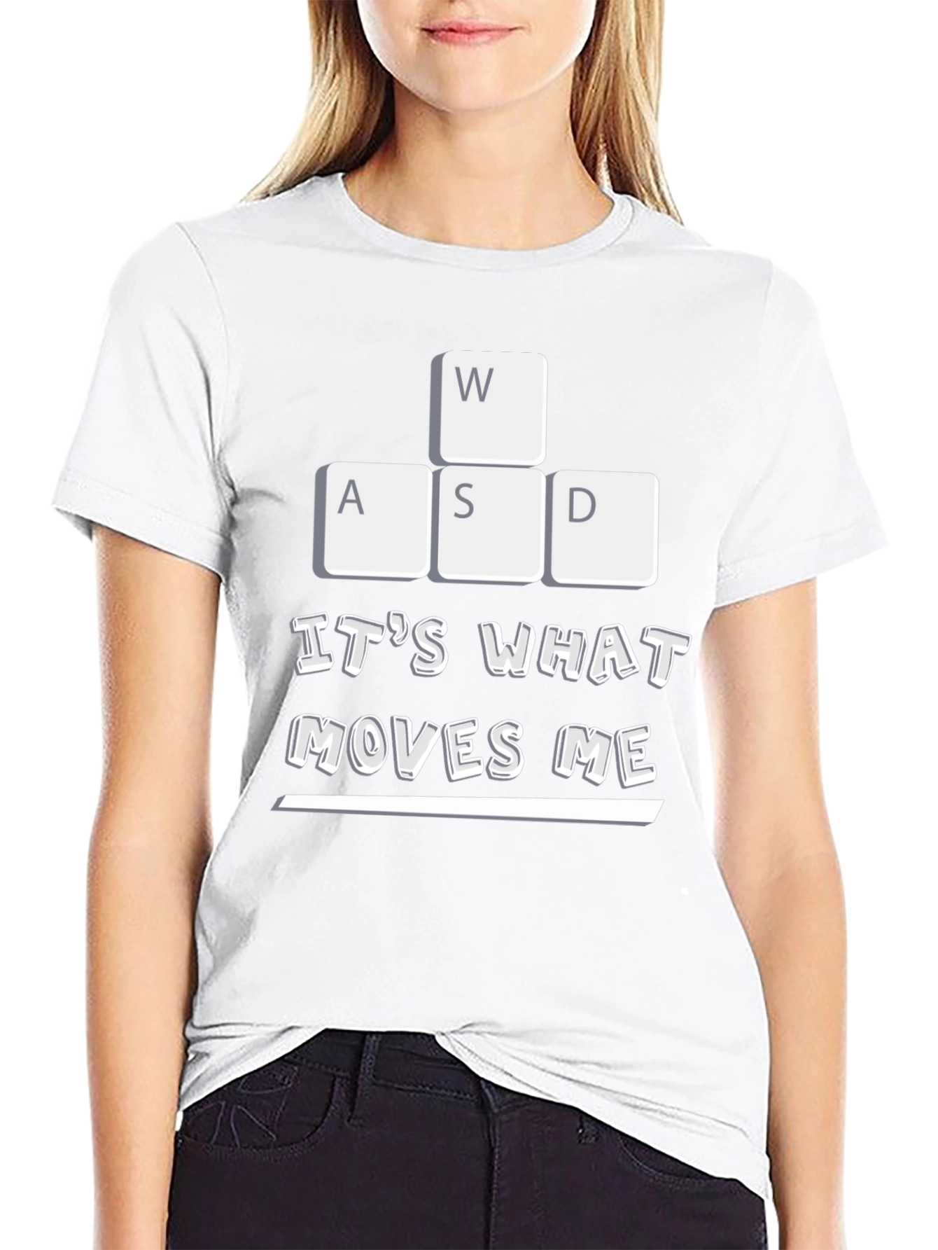 Gaming T-Shirt: WASD Moves Me Gamer Tee