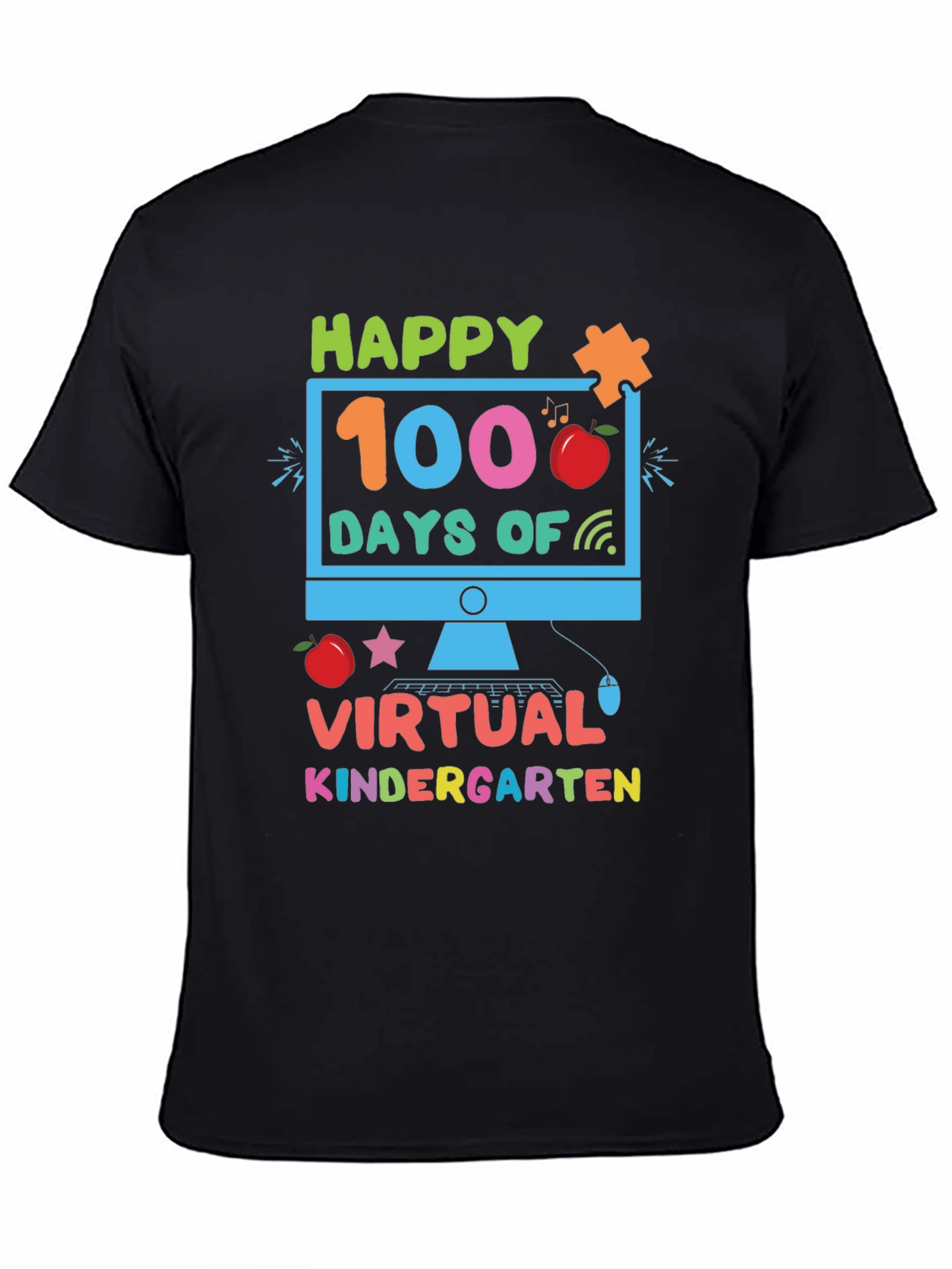 Happy 100 Days of Virtual Kindergarten T-Shirt