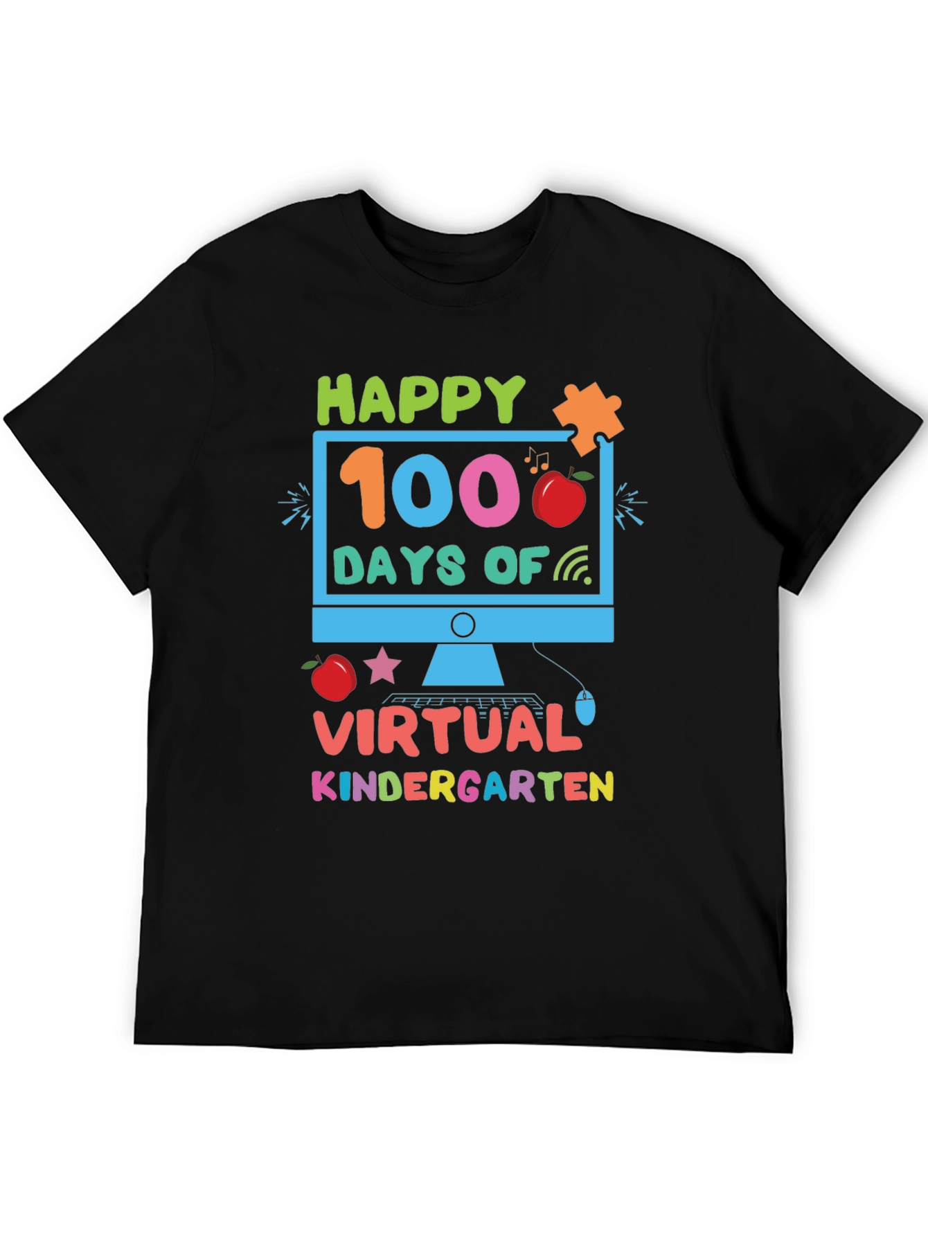 Happy 100 Days of Virtual Kindergarten T-Shirt