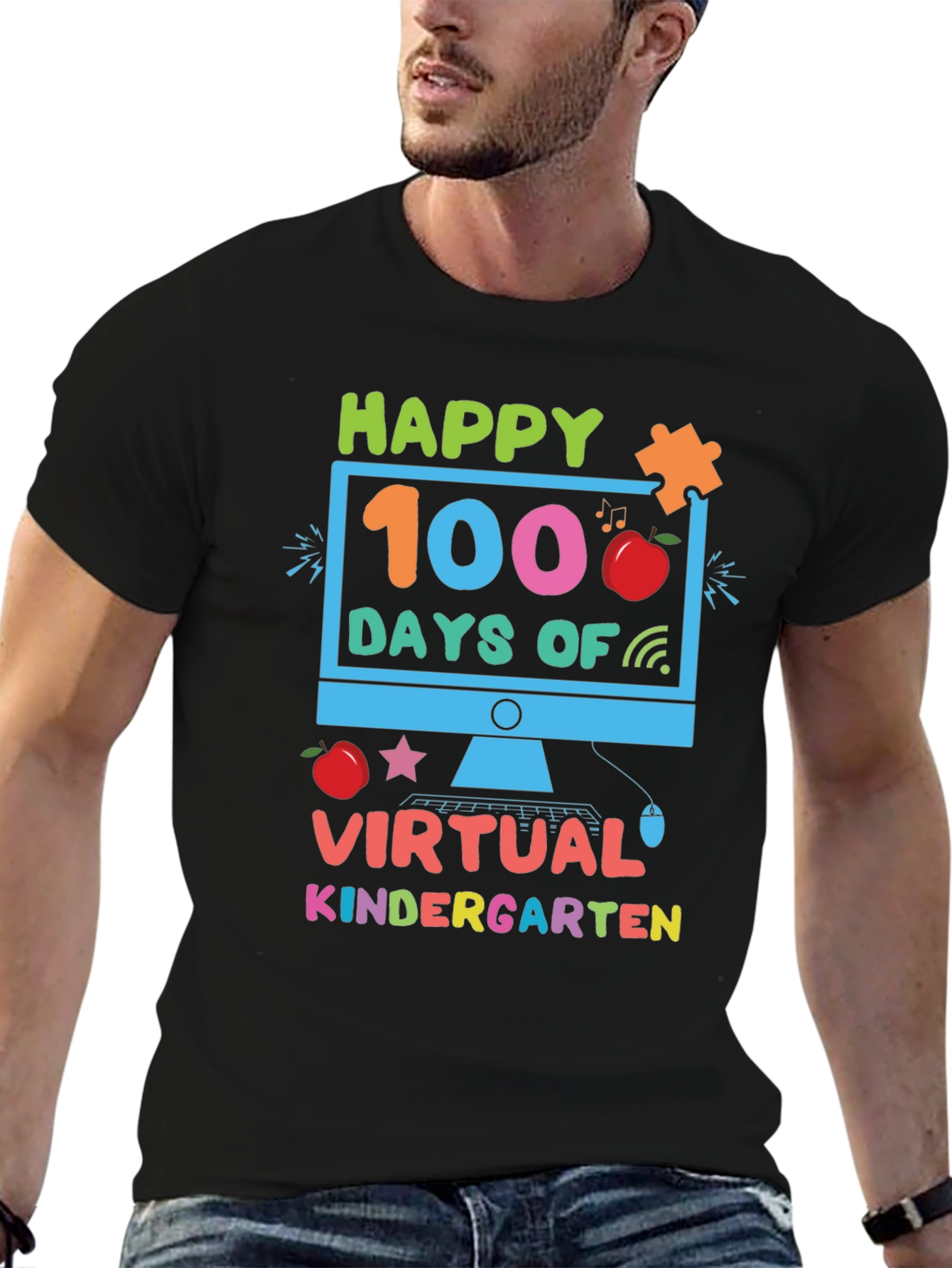 Happy 100 Days of Virtual Kindergarten T-Shirt