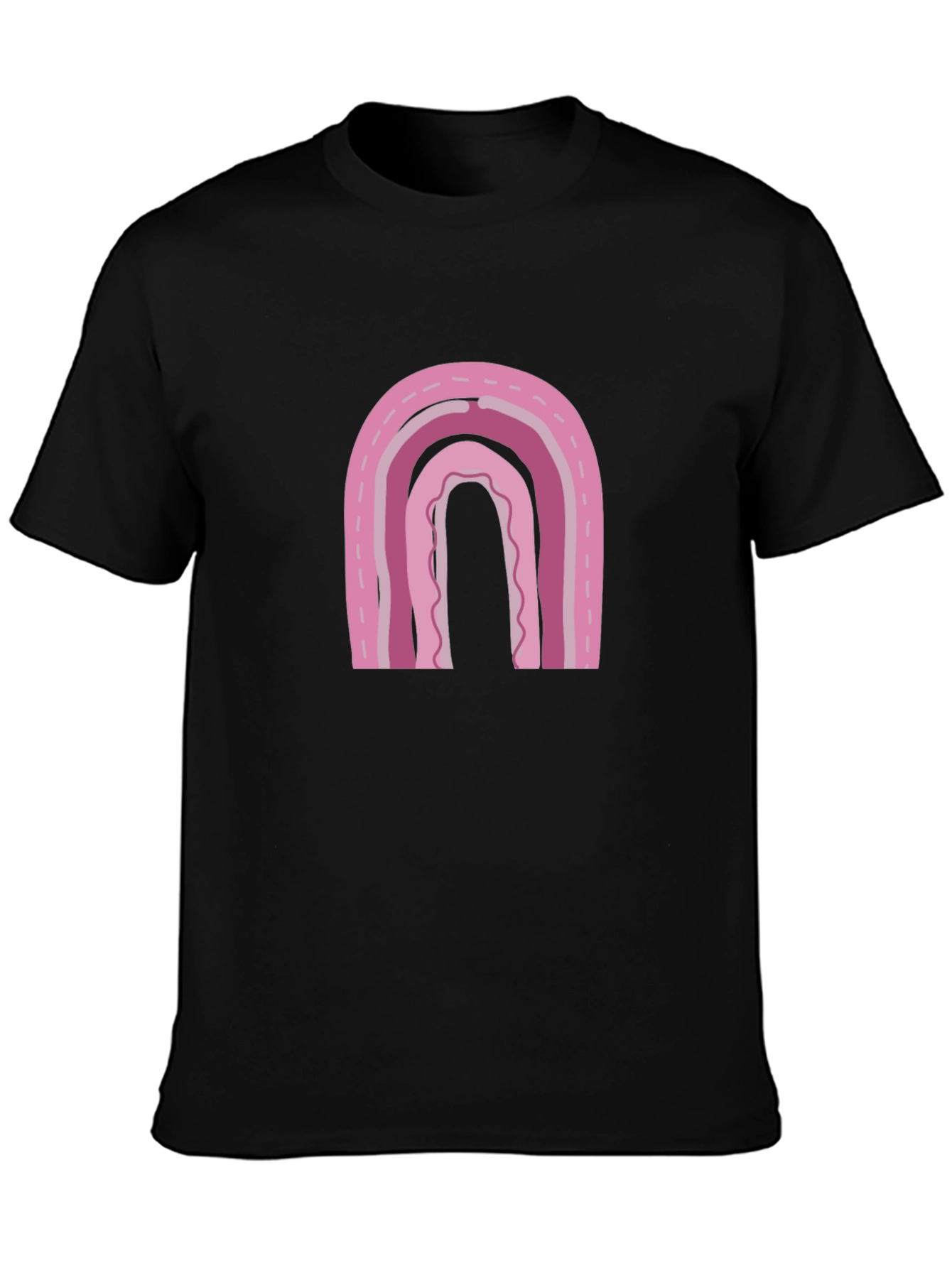 Pink Rainbow Graphic Tee - Casual Comfort