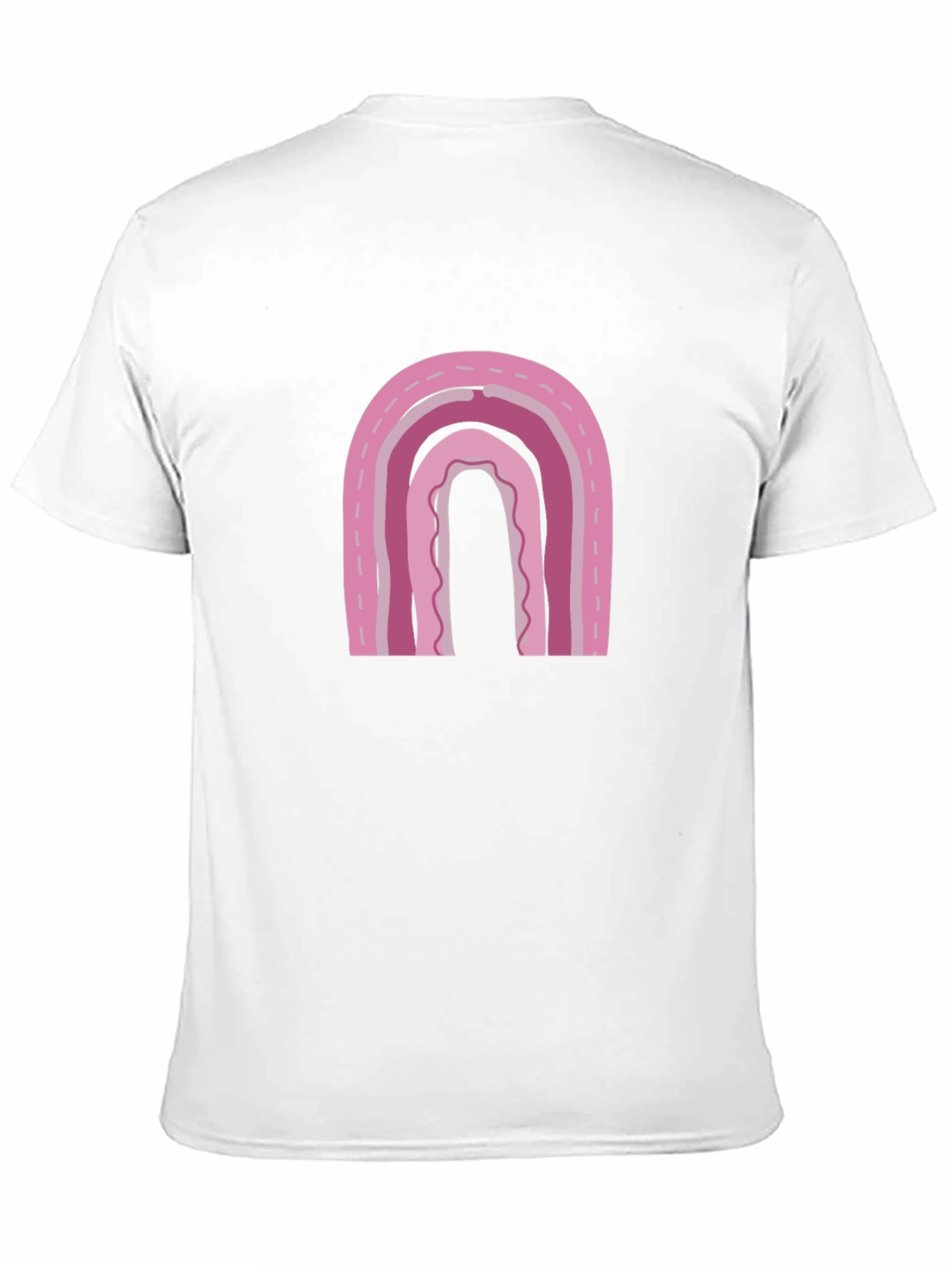 Pink Rainbow Graphic Tee - Casual Comfort