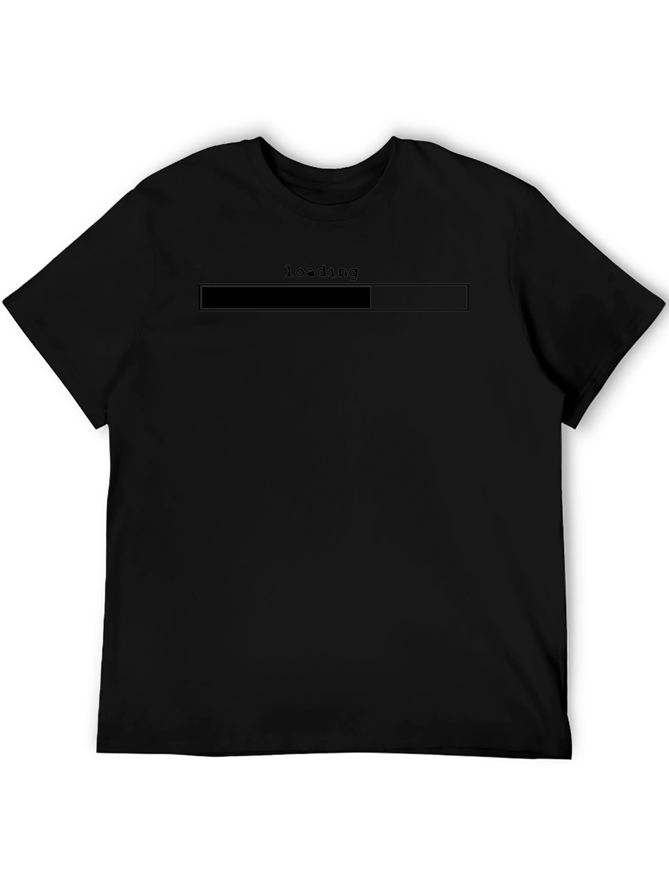 Loading Bar Black T-Shirt | Casual Gamer Tee