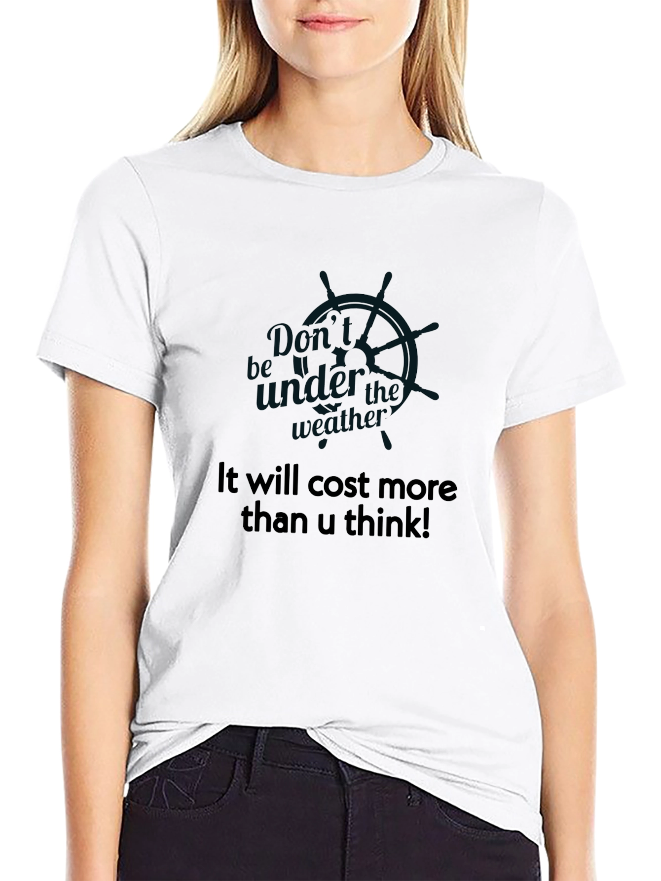 Cost More Than U Think Black T-Shirt