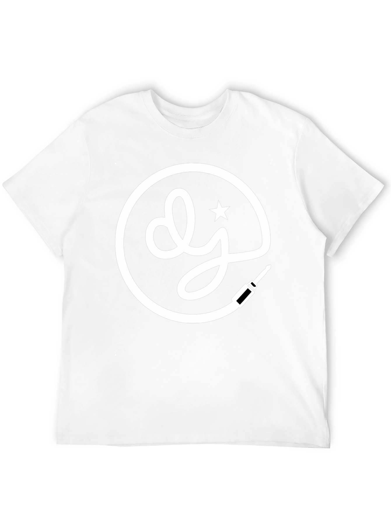 DJ Star Logo Black T-Shirt - Music Lovers Tee